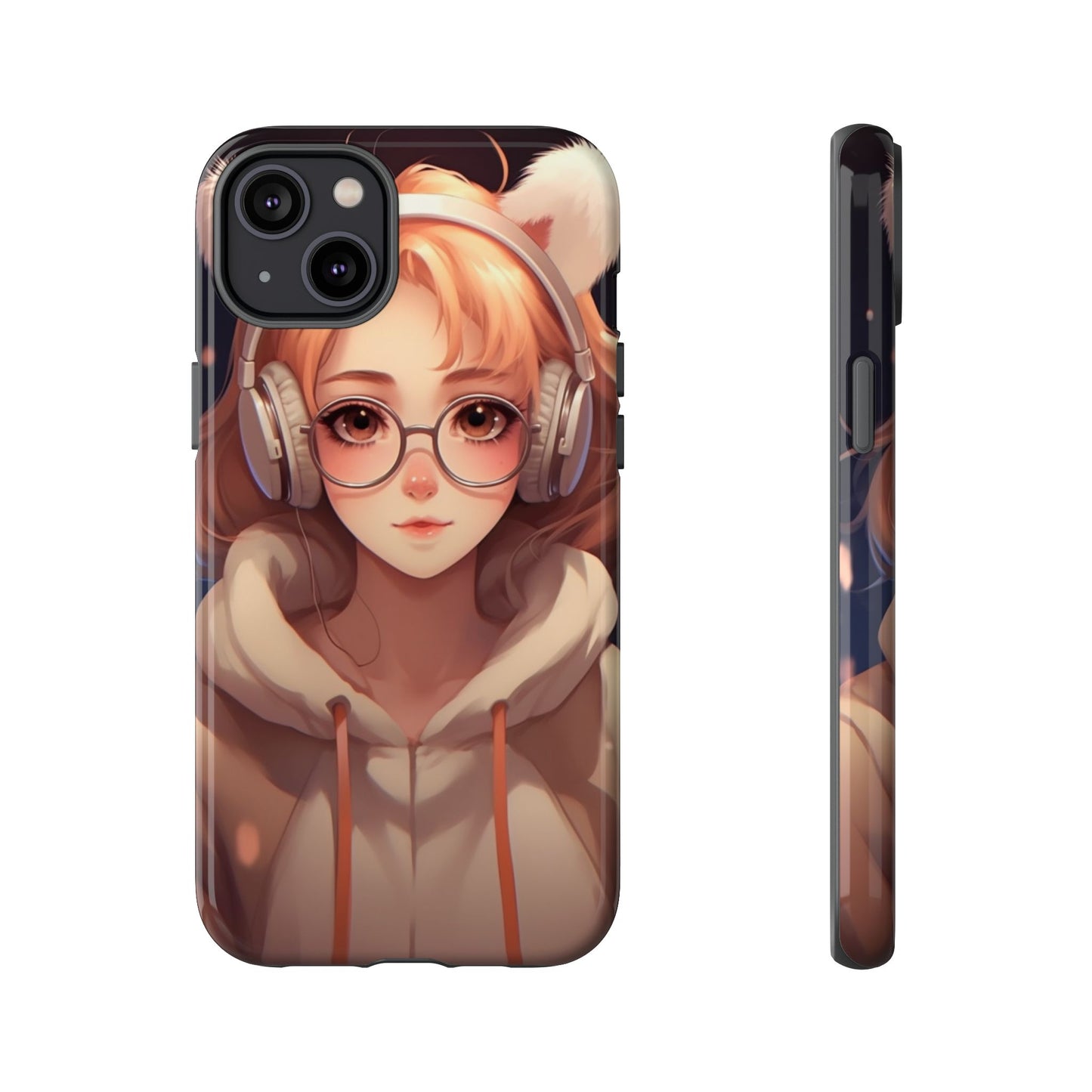 Anime Girl Phone Case - Cute Aesthetic Cover for iPhone, Samsung & Google Pixel, Girly Phone Case, Kawaii Lover Gift