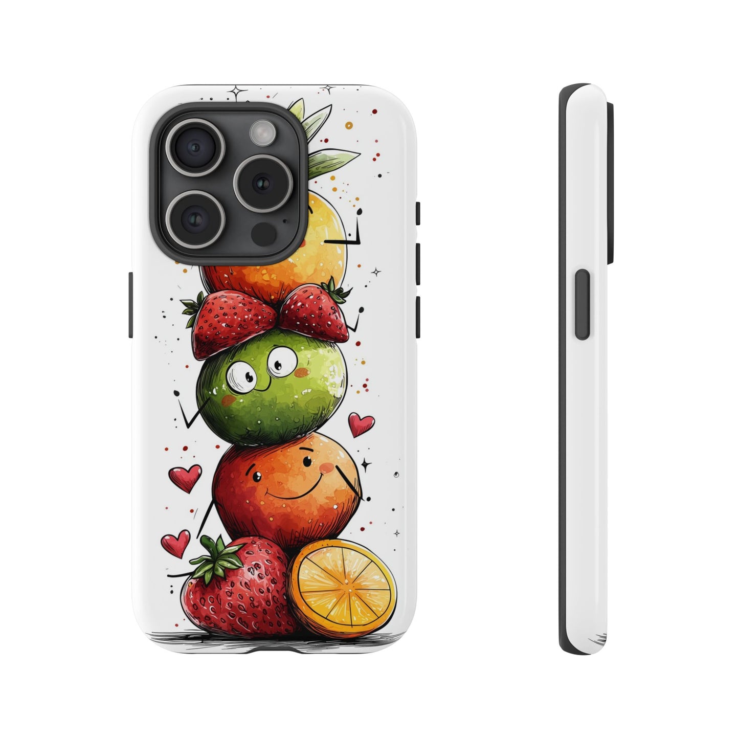 Cute Fruit Stack Phone Case β Fun & Playful Anime Art for iPhone, Google Pixel & Samsung