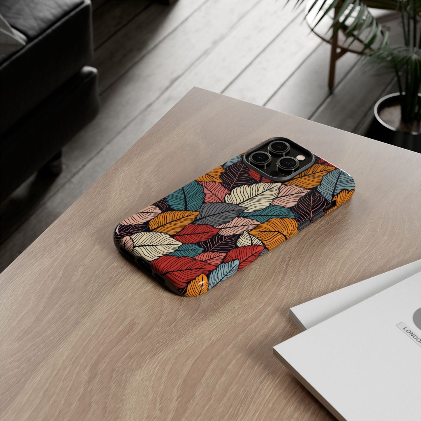 Colorful Abstract Leaves Pattern Design
