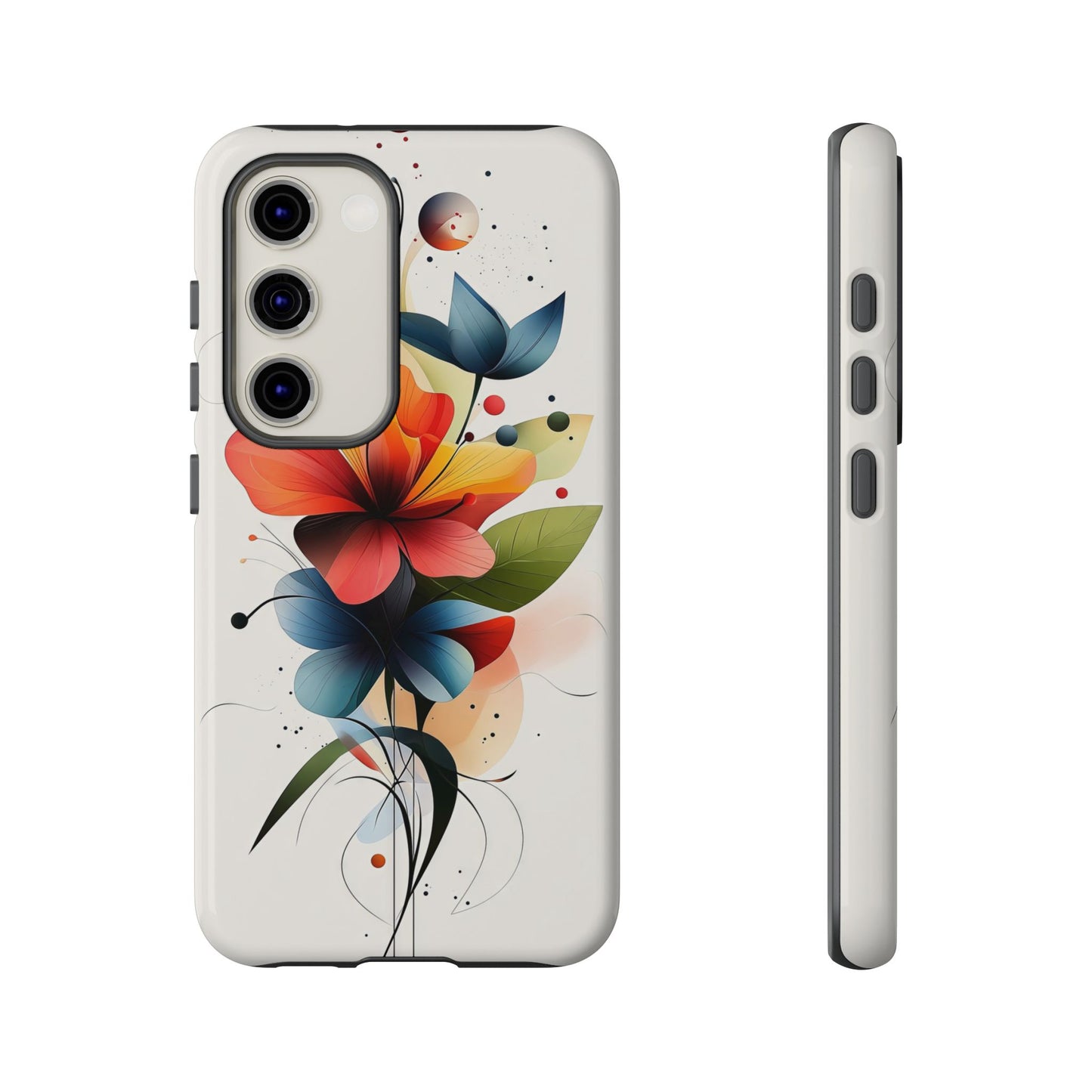 Vibrant Bloom – Modern Floral Art Phone Case for iPhone, Pixel & Samsung