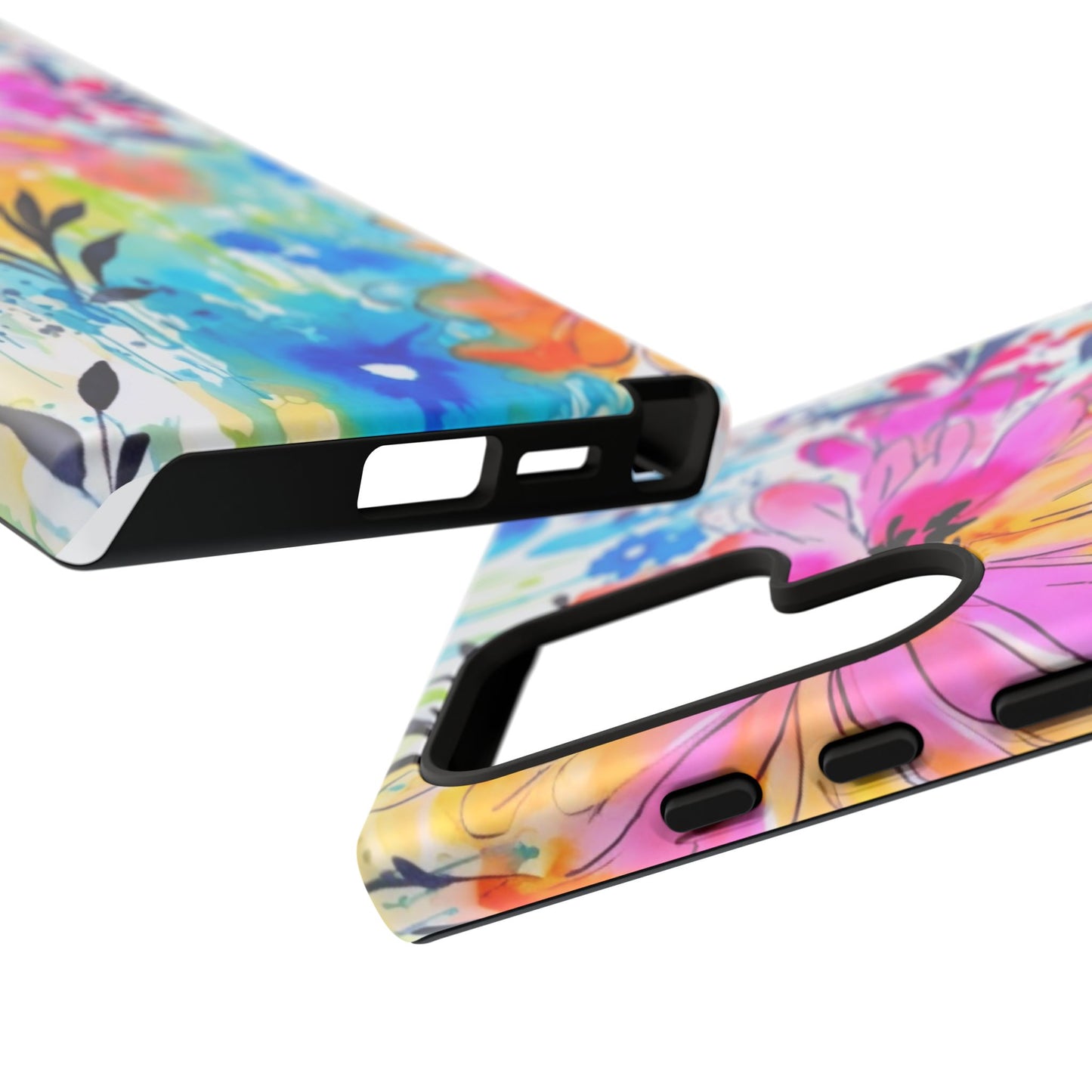 Abstract Watercolor Bloom Phone Case – Expressive & Vibrant