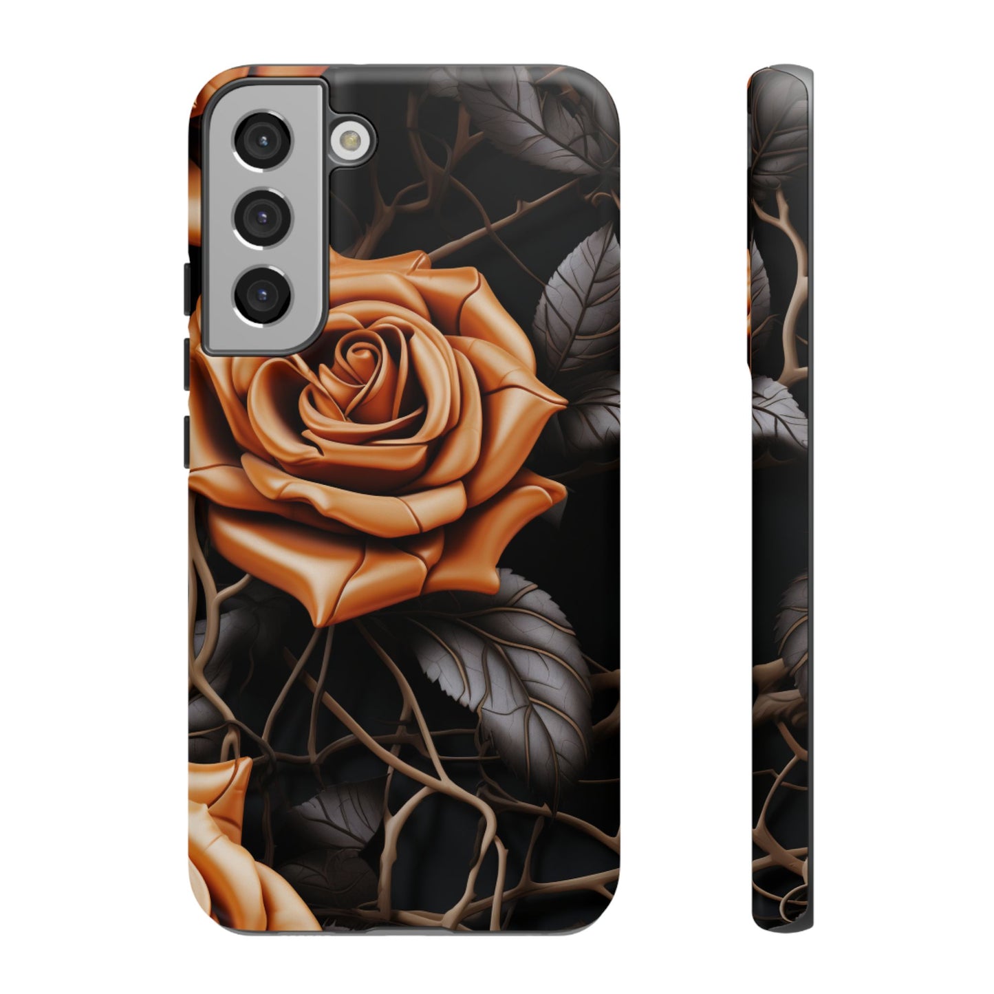 Midnight Gold Rose Mobile Case