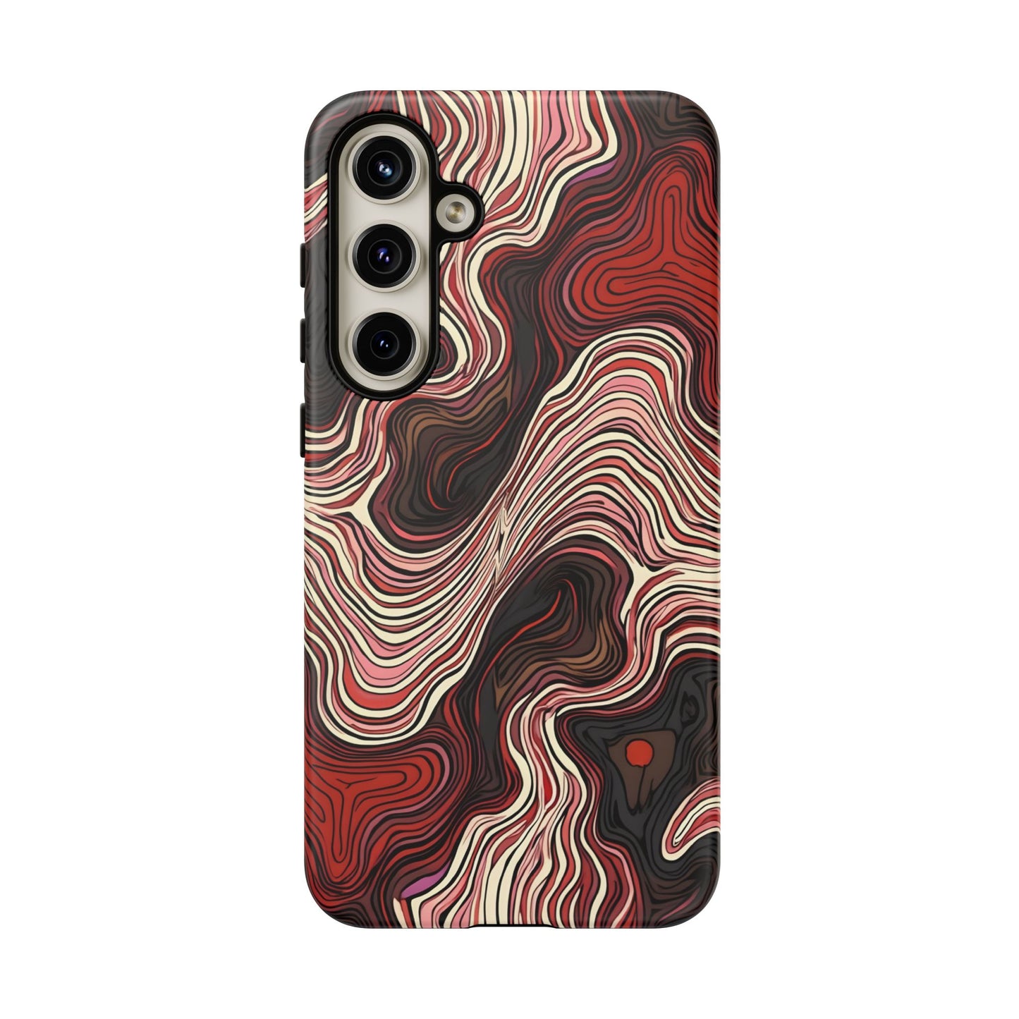 Abstract wavy illusion with swirling lines | Pattern Design
