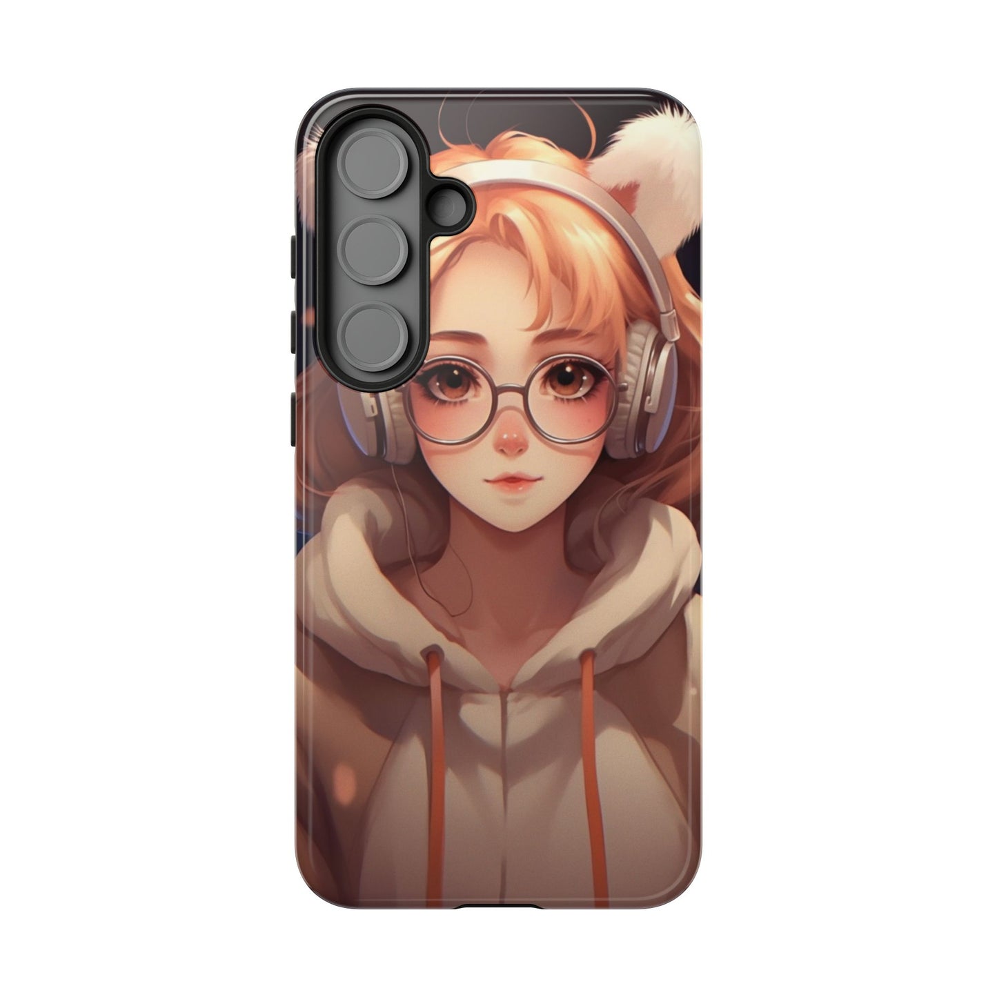 Anime Girl Phone Case - Cute Aesthetic Cover for iPhone, Samsung & Google Pixel, Girly Phone Case, Kawaii Lover Gift
