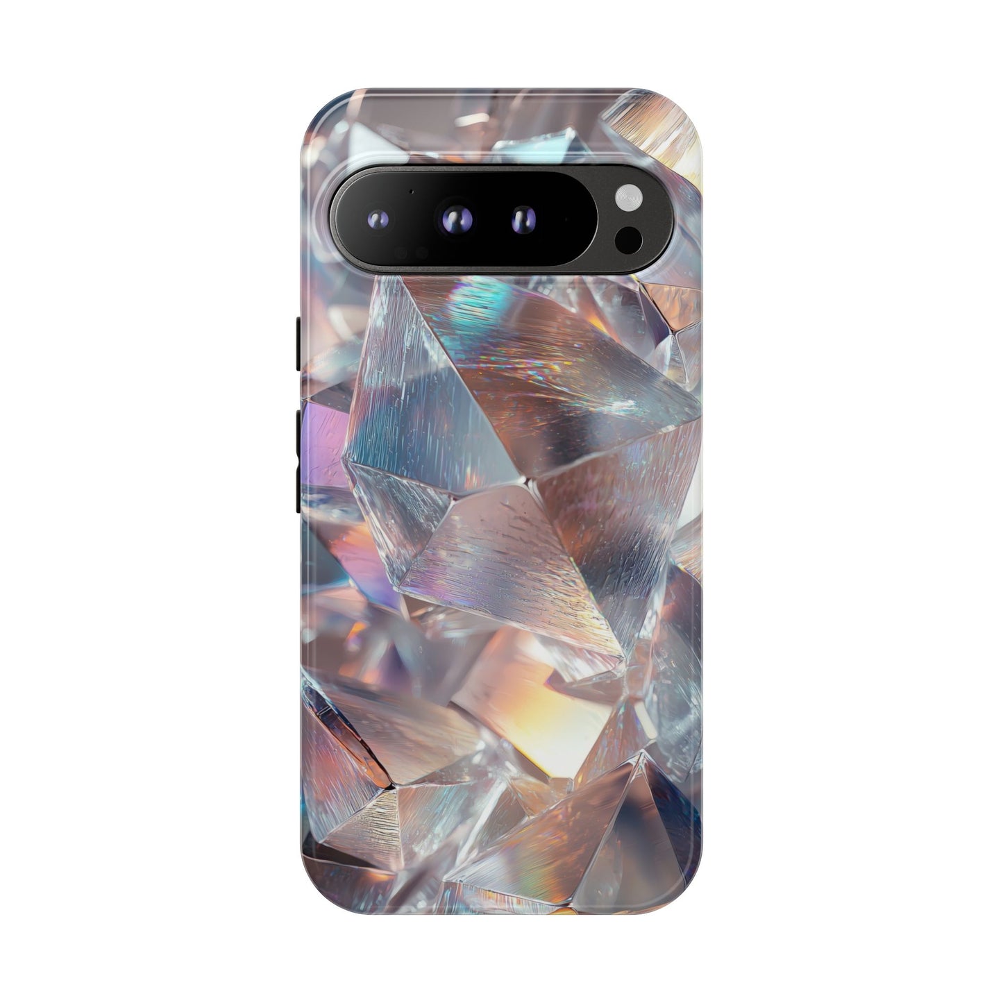 Iridescent Crystal Matching Couple Phone Case – Shimmer & Shine for iPhone, Samsung & Google Pixel
