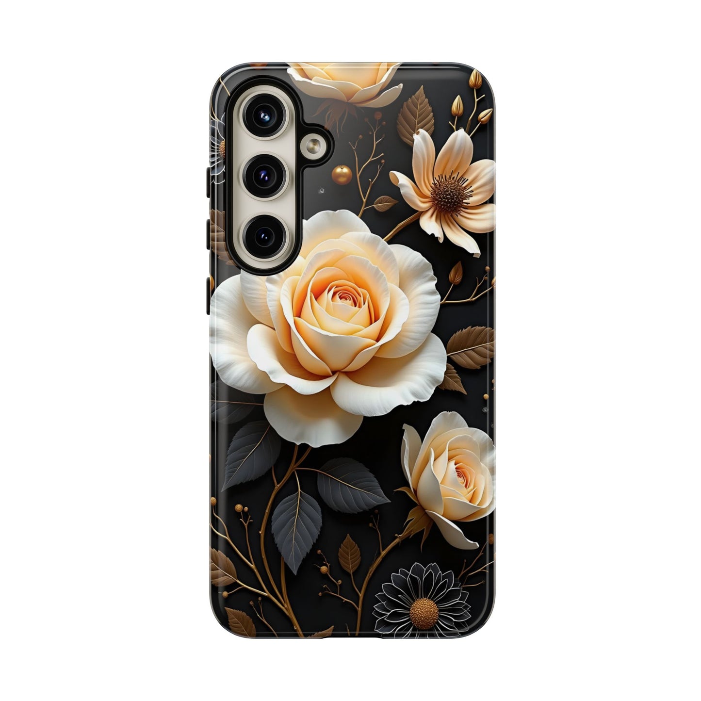 Elegant 3D Floral Design, Botanical Phone Case design for Iphone.