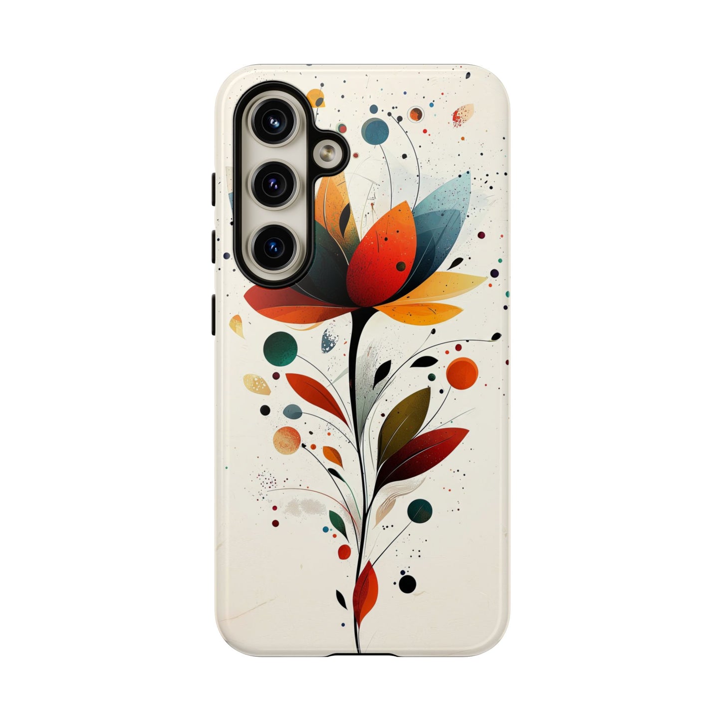 Celestial Petals – Abstract Floral Burst Phone Case for iPhone, Pixel & Samsung