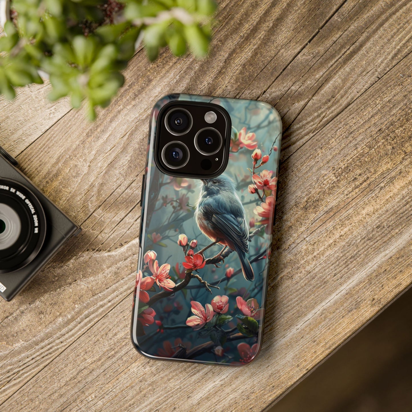 Floral Bird Phone Case β Elegant Nature-Inspired Design for iPhone, Samsung & Google Pixel