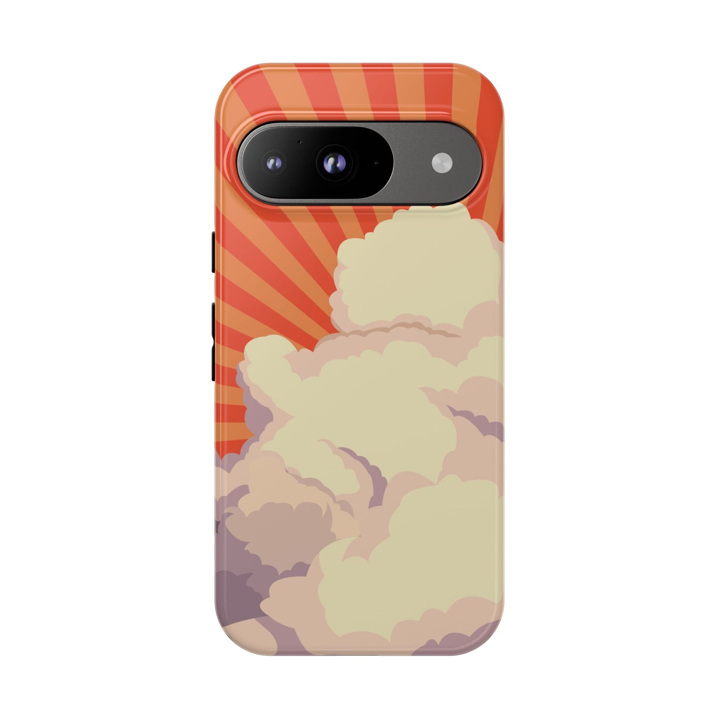Retro Groovy Cloud Phone Case β 70s Aesthetic for iPhone, Samsung & Google Pixel