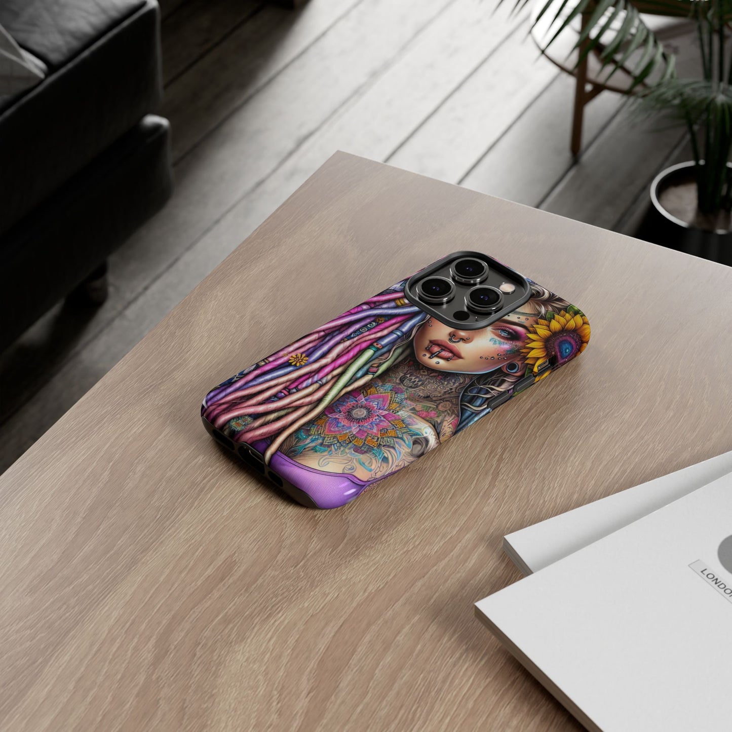 Boho Mandala Goddess – Ethereal Tattoo Art Mobile Cover