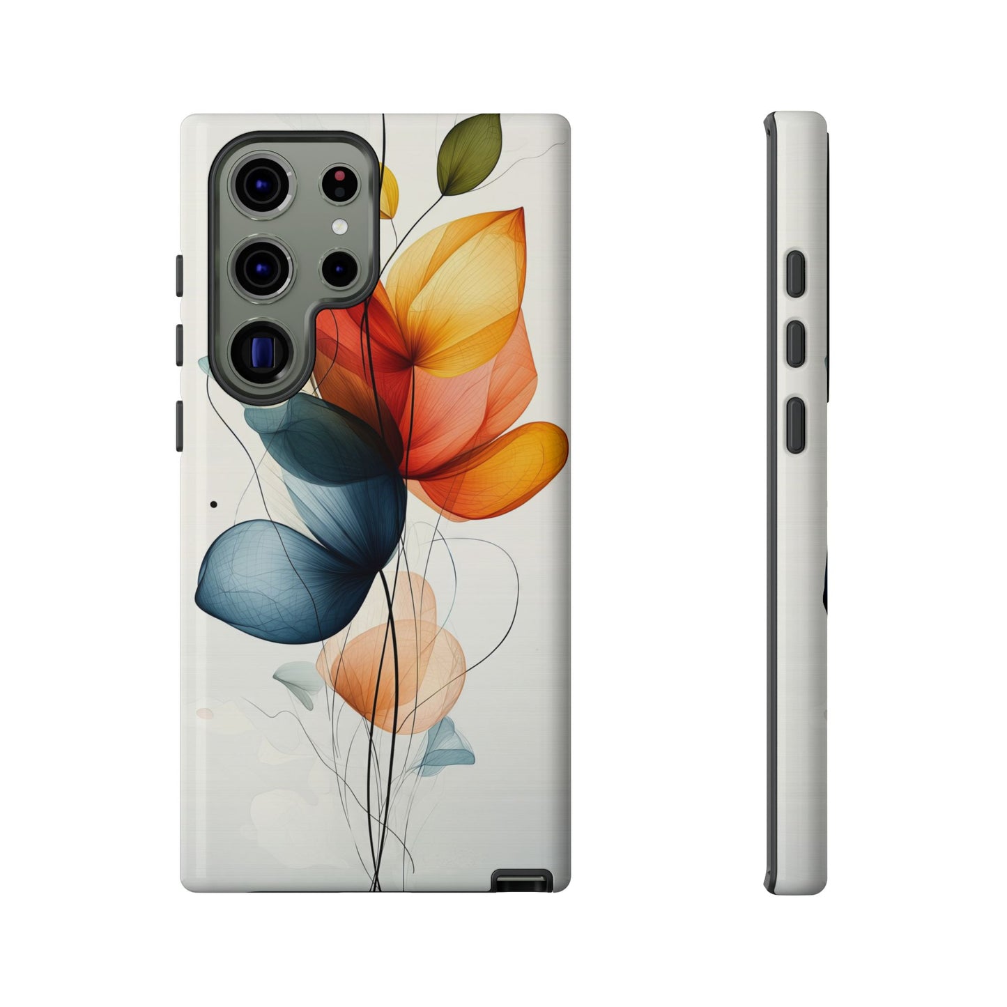 Whispering Petals – Elegant Floral Art Case for iPhone, Pixel & Samsung