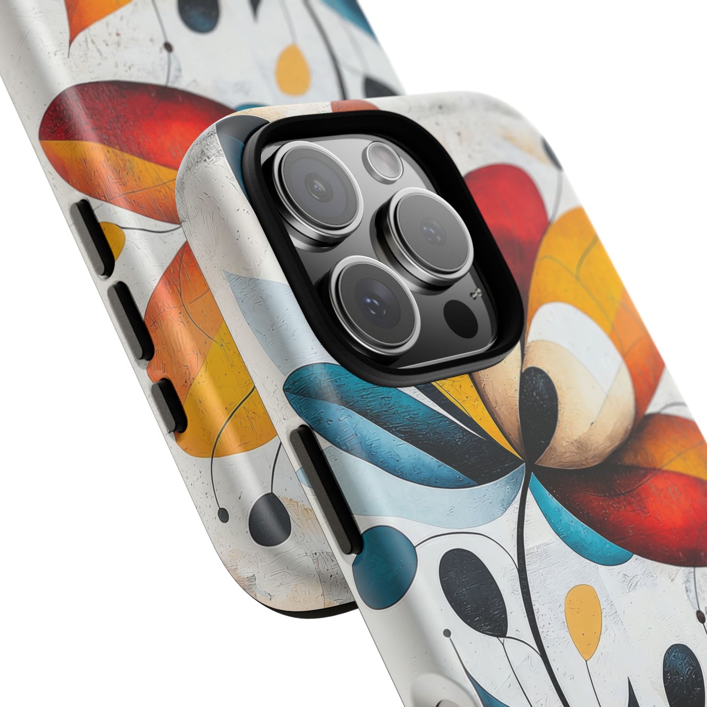 Prism Bloom – Bold Geometric Floral Case for iPhone, Pixel & Samsung