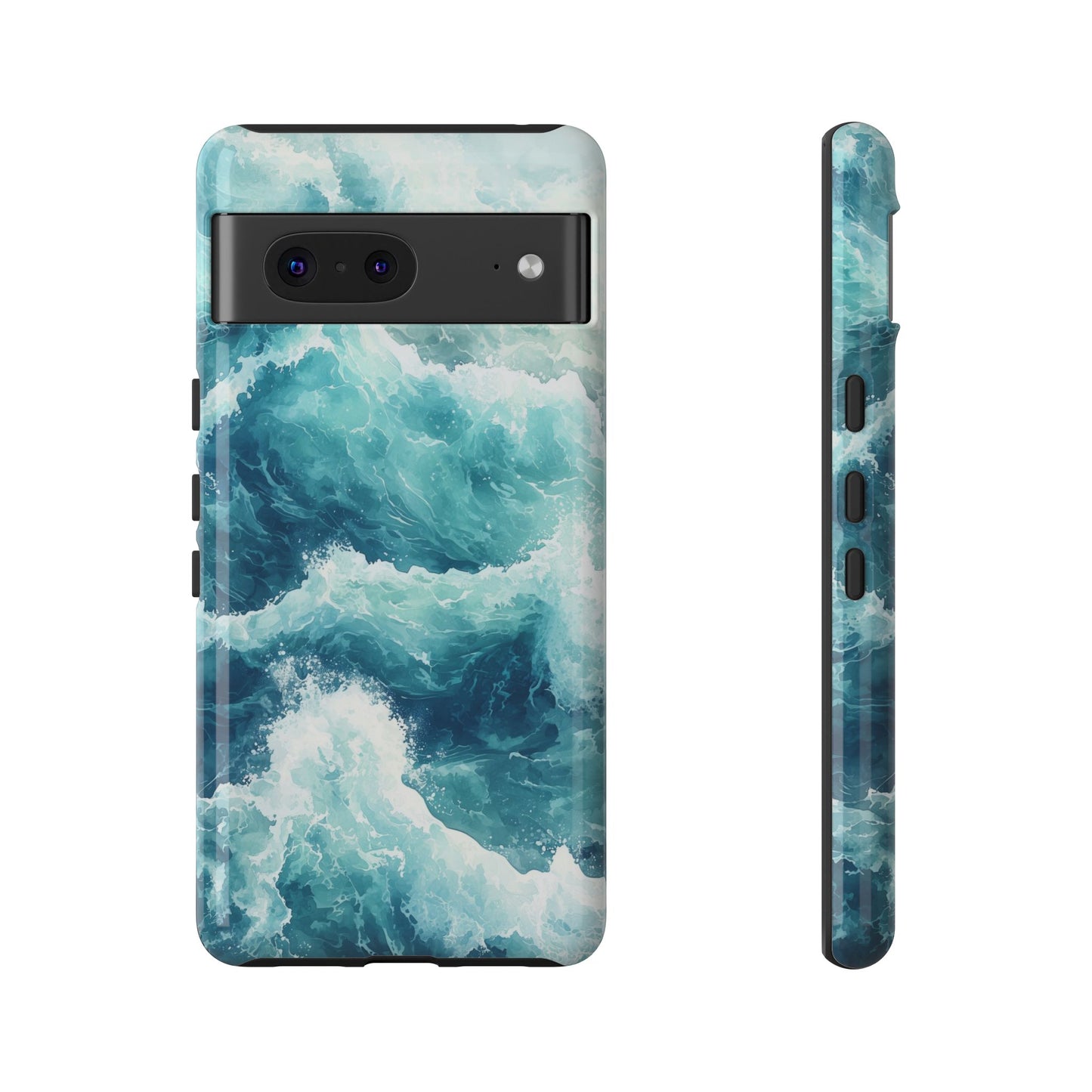 Seafoam Serenity Watercolor Phone Case for iPhone, google Pixel & Samsung