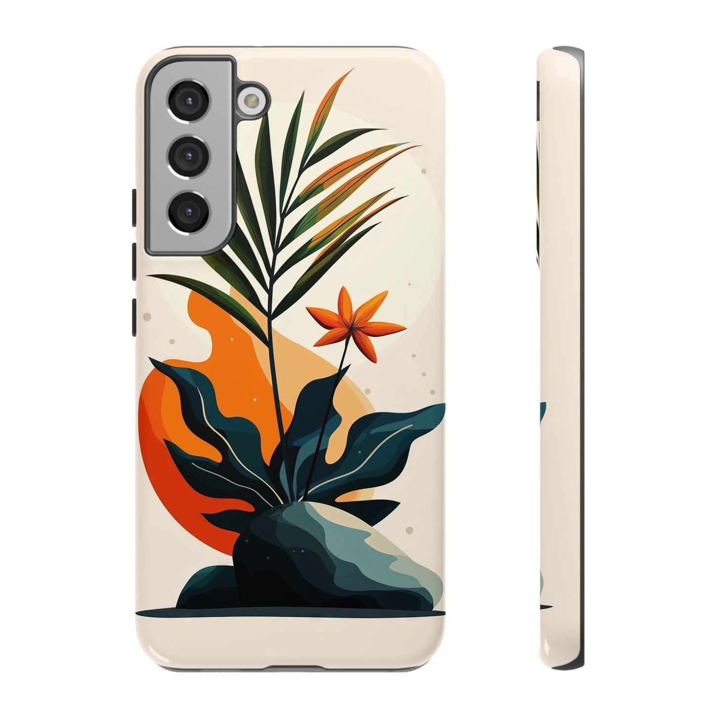 Tropical Bloom – Minimalist Nature Phone Case for iPhone, Samsung & Pixel