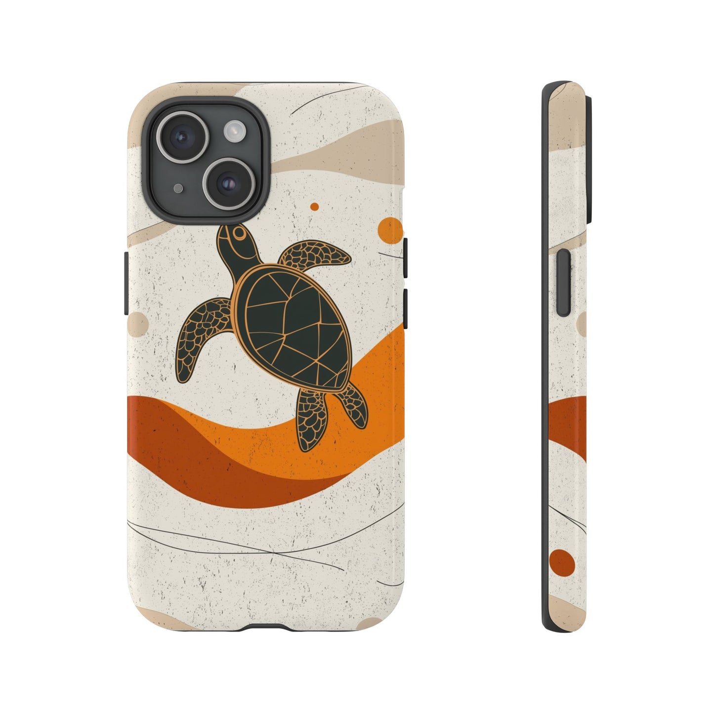 Flow of the Tide: Abstract Turtle Drift Phone Case for iPhone, Samsung & Pixel