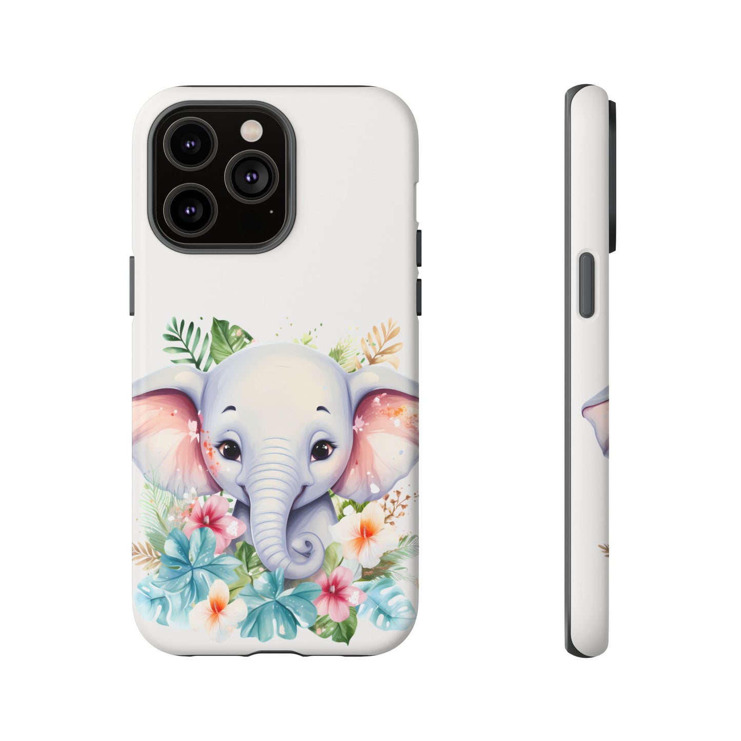 Adorable Baby Elephant Mobile Cover – Floral Fantasy Art