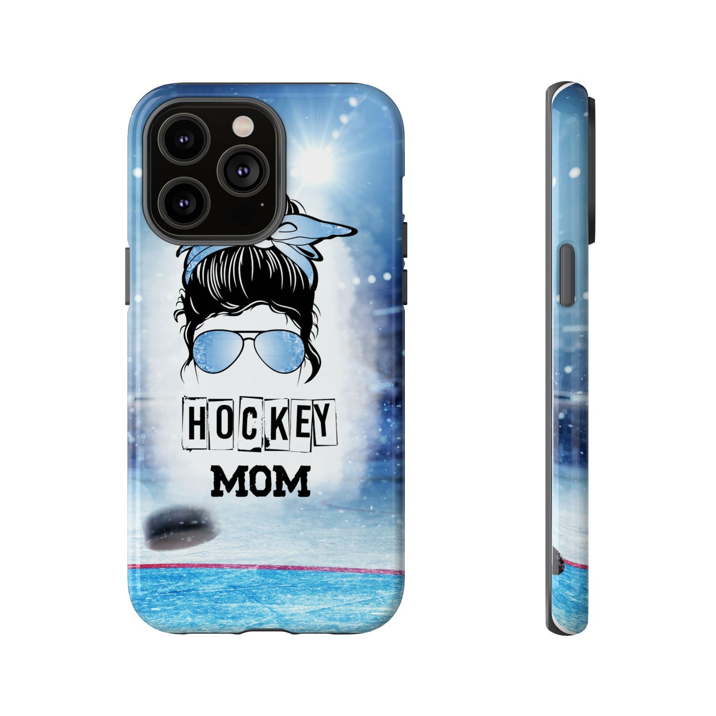 Hockey Mama Phone Case - Protective & Stylish Cover for iPhone, Samsung & Google Pixel, Messy Bun Phone Case, Gift for Game Lover