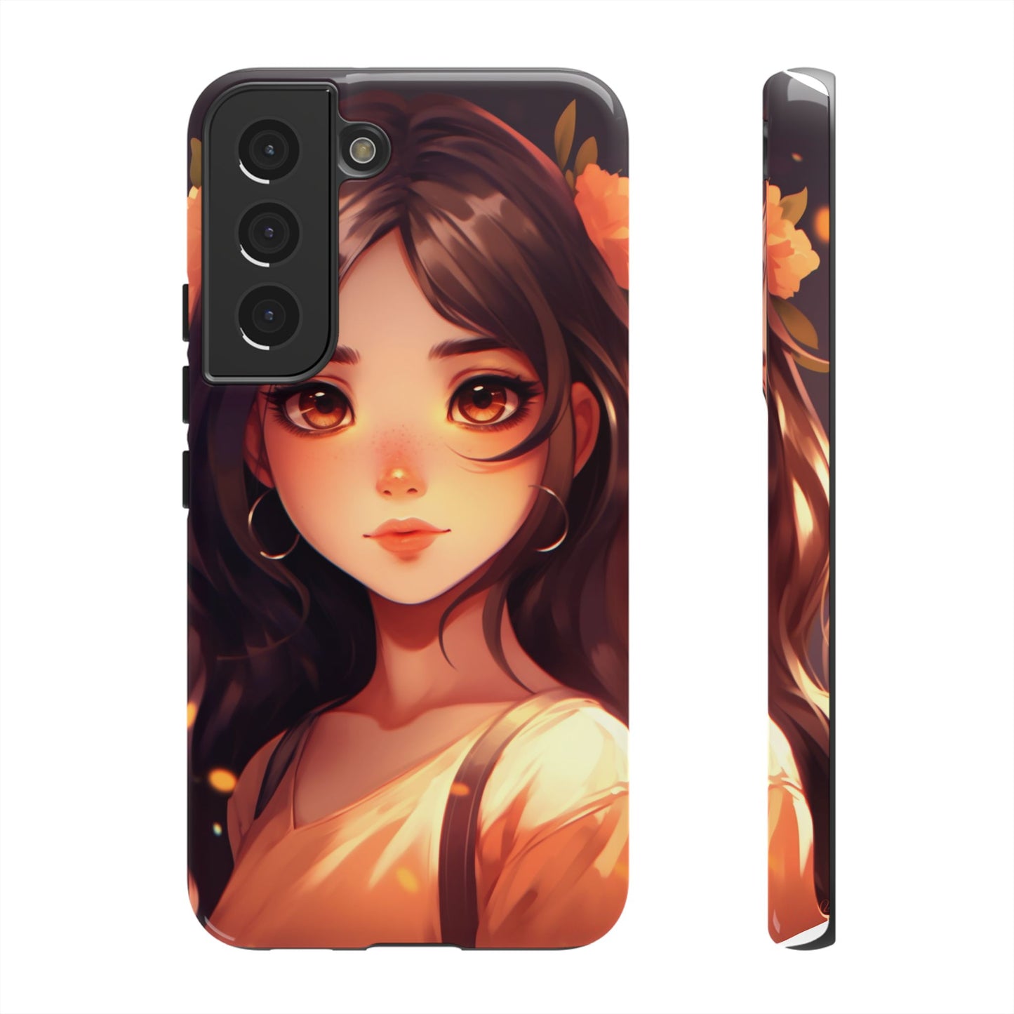 Anime Girl Phone Case - Cute Aesthetic Cover for iPhone, Samsung & Google Pixel, Kawaii Phone Case, Girly Phone Case, Anime Lover Gift