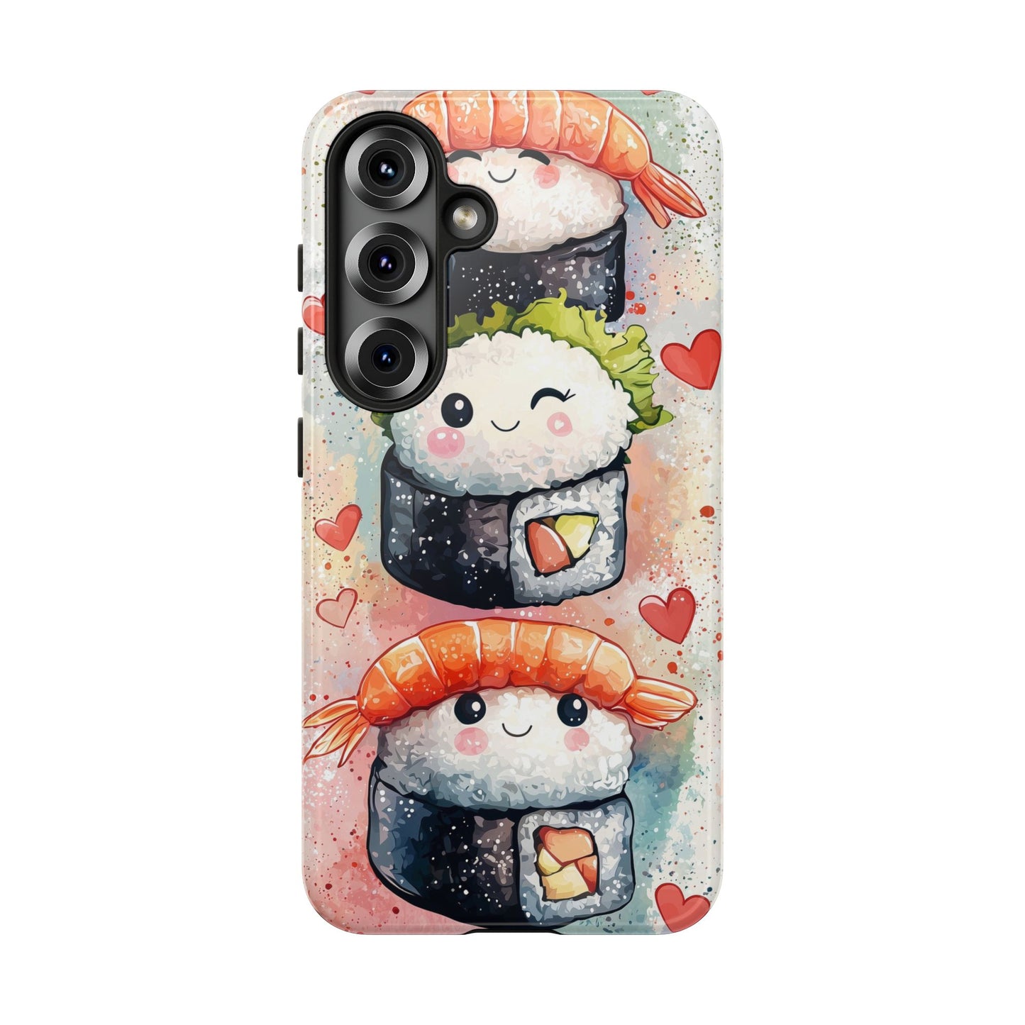 Sweet Sushi Trio - Anime Phone Case Cover for iPhone, Samsung, Google Pixel