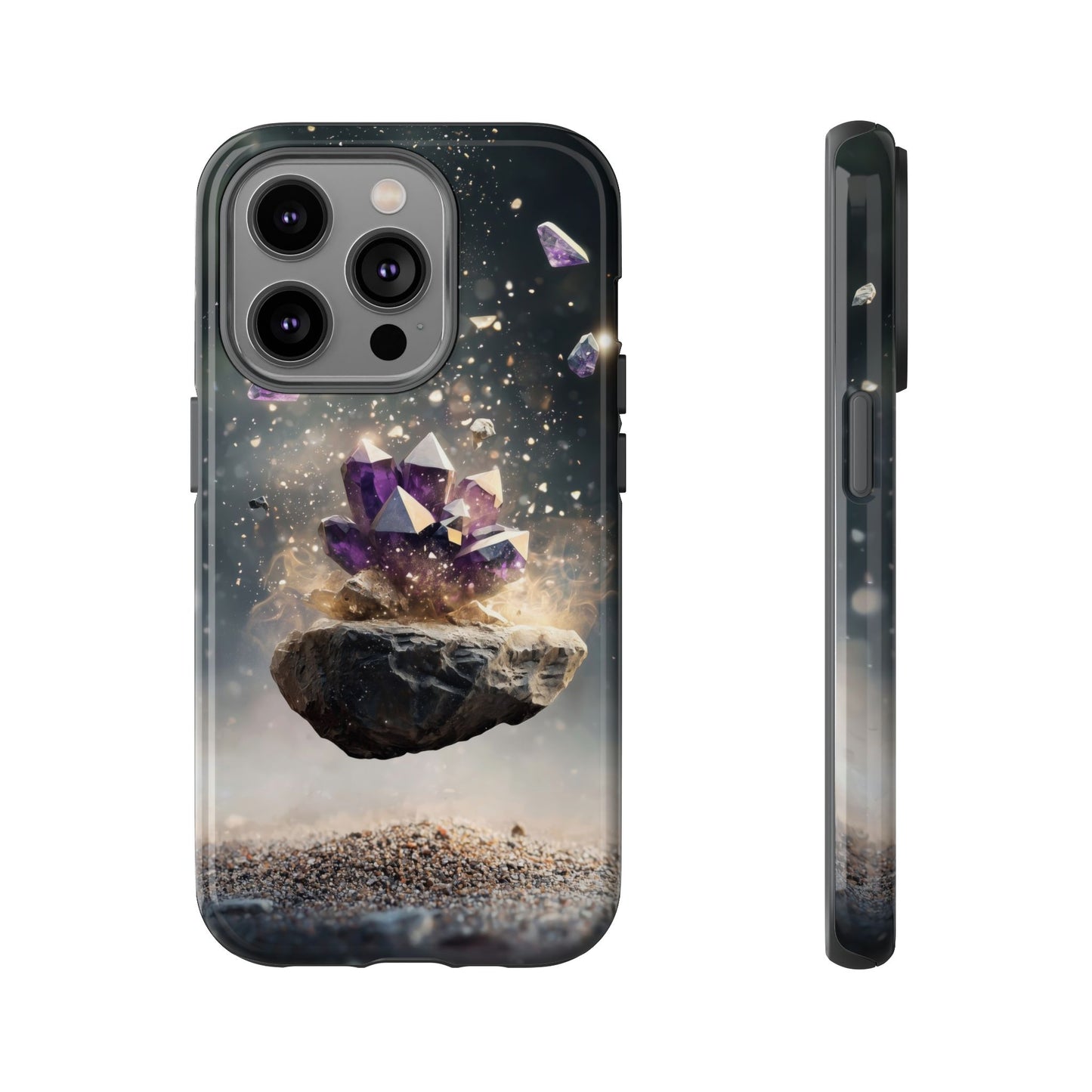 Mystic Amethyst Stones Phone Case for iPhone, Samsung & Google Pixel