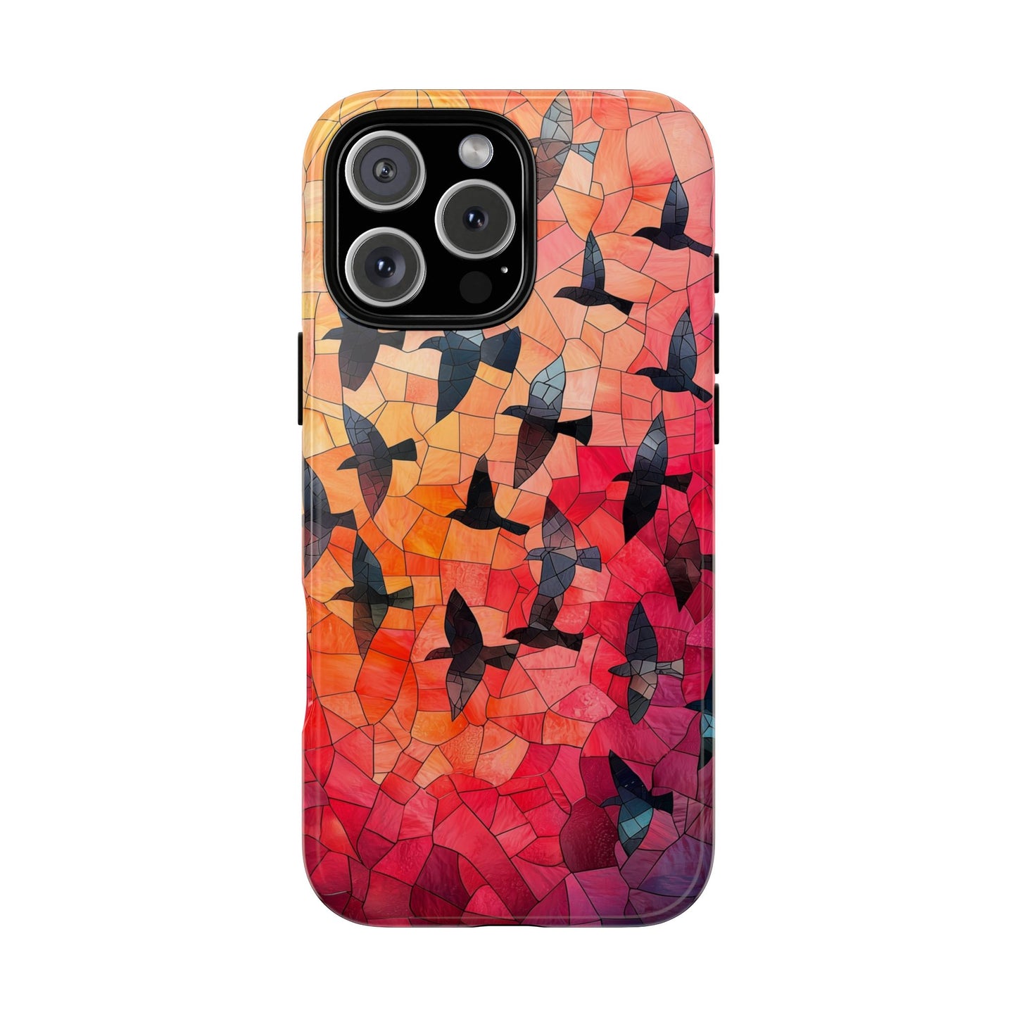 Chorus of Flight – Mosaic Birds Phone Case for iPhone, Samsung & Pixel