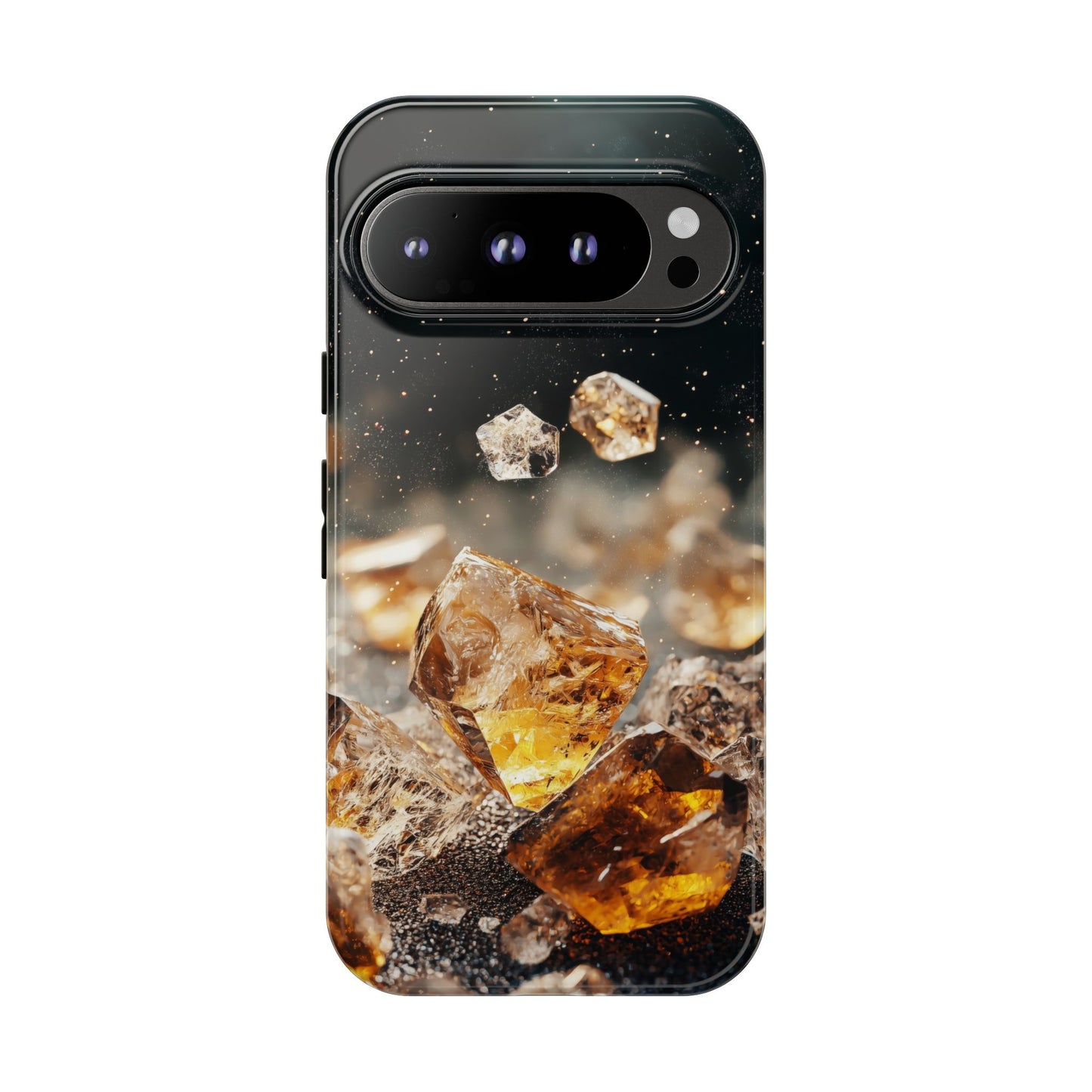 Golden Ember Crystal Phone Case for iPhone, Samsung & Google Pixel