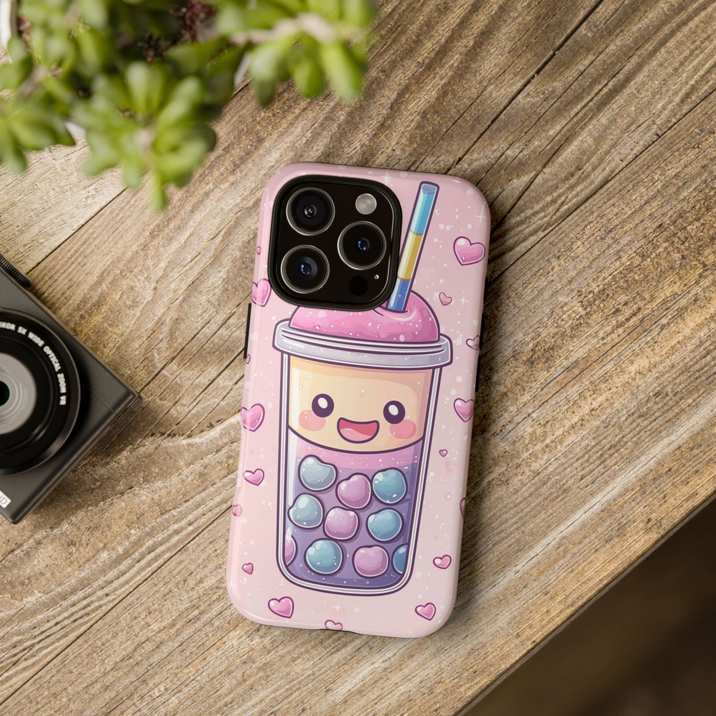 Sweet Bubble Tea Love Phone Case for iPhone, Samsung, Google Pixel