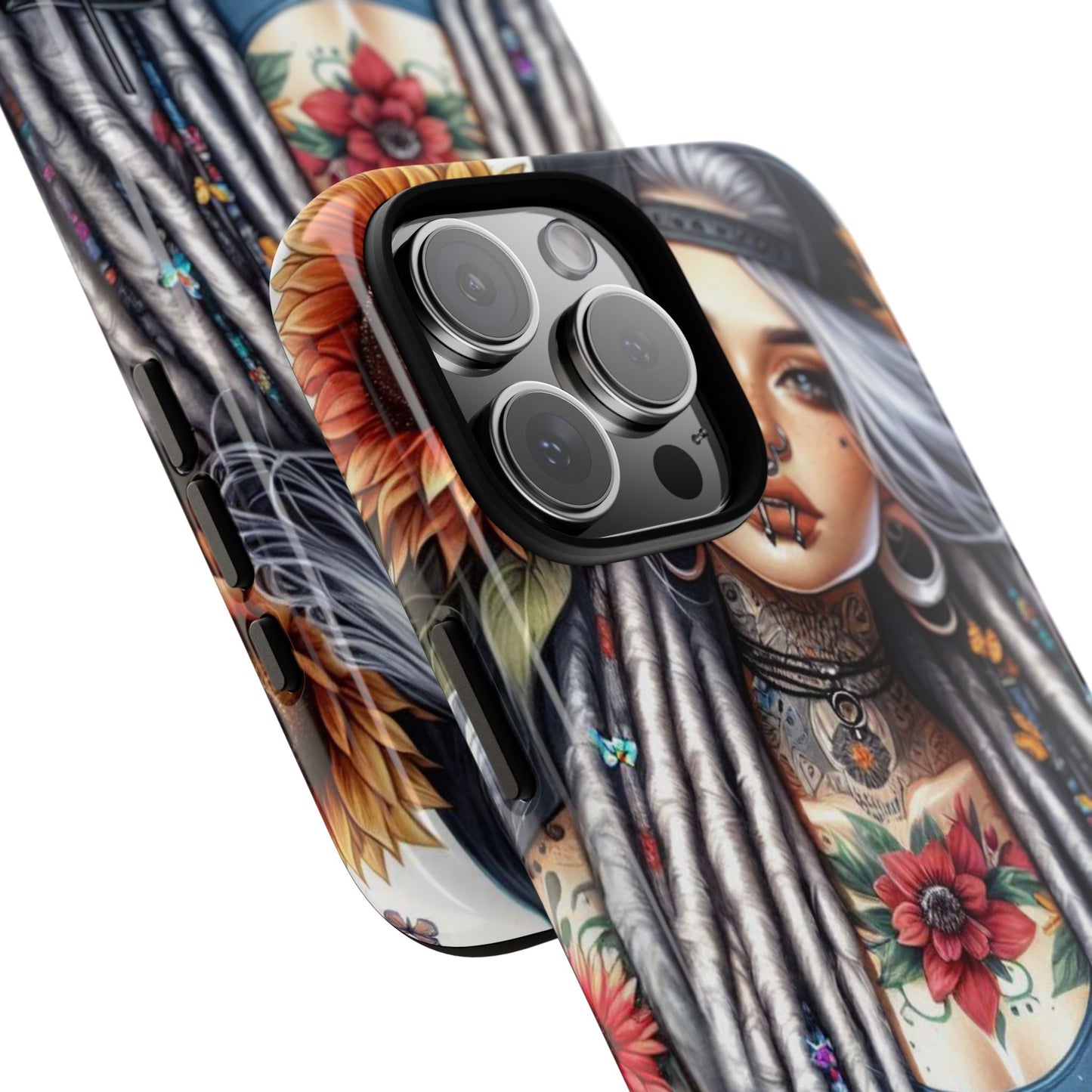Sunflower Queen – Boho Rebel Tattoo Mobile Cover