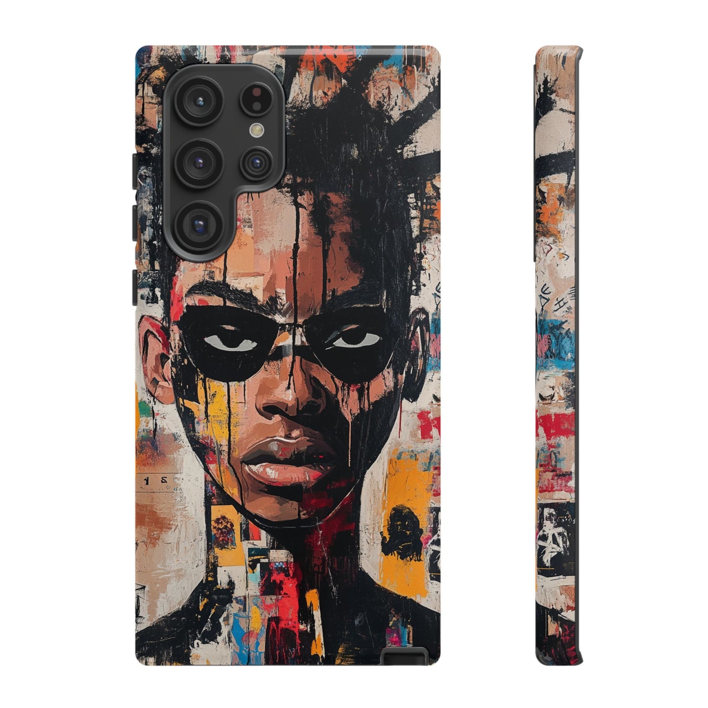 Abstract Graffiti Phone Case – Basquiat Art Inspired - iPhone, Samsung & Google Pixel Cover - Artistic Painting Case, Art Lover Gift