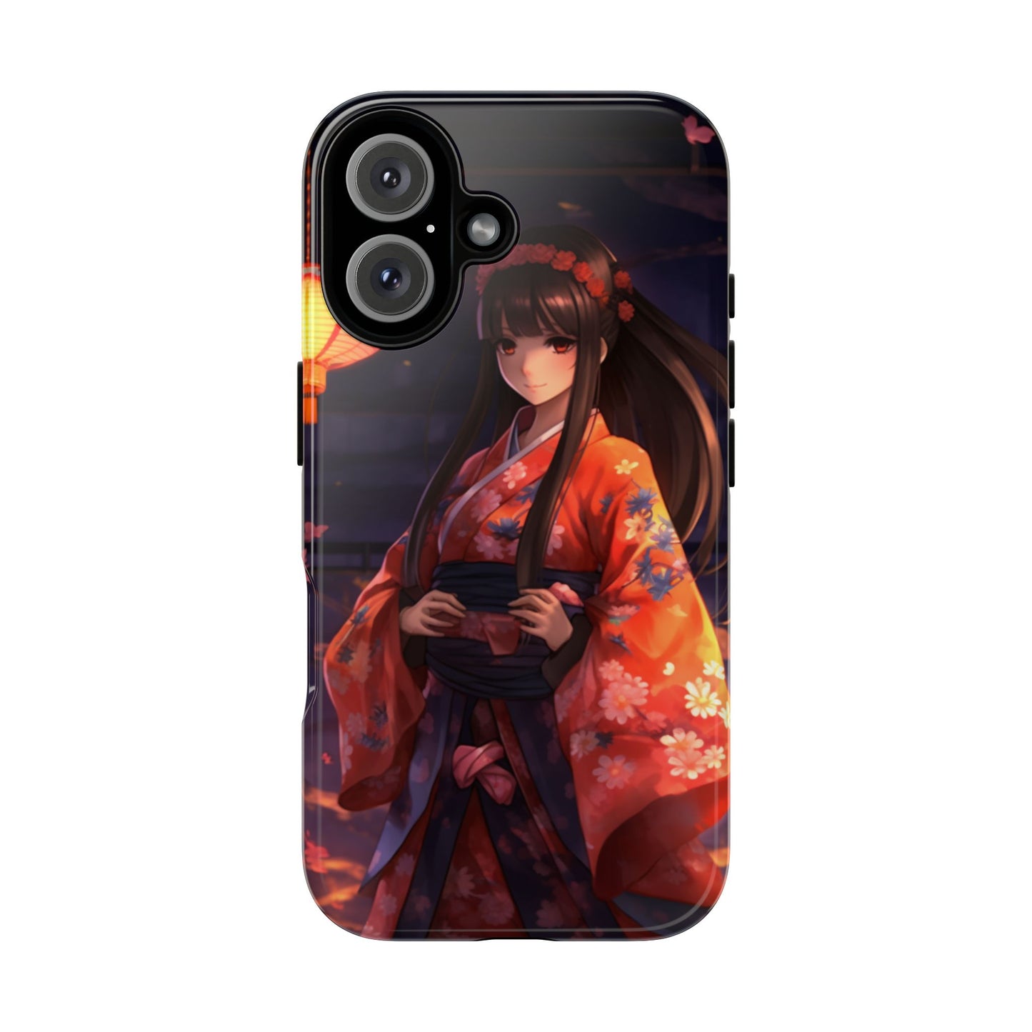 Anime Girl Phone Case - Cute Aesthetic Cover for iPhone, Samsung & Google Pixel, Girly Phone Case, Kawaii Phone Case, Anime Lover Gift