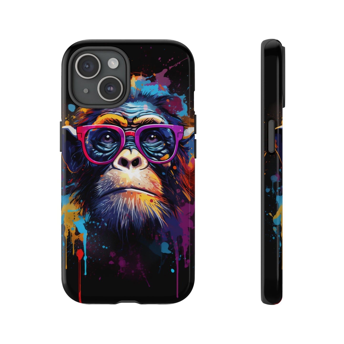 Grafitti Monkey Print Phone Case - iPhone, Samsung & Google Pixel Cover - Artistic Phone Case, Animal Lover Gift