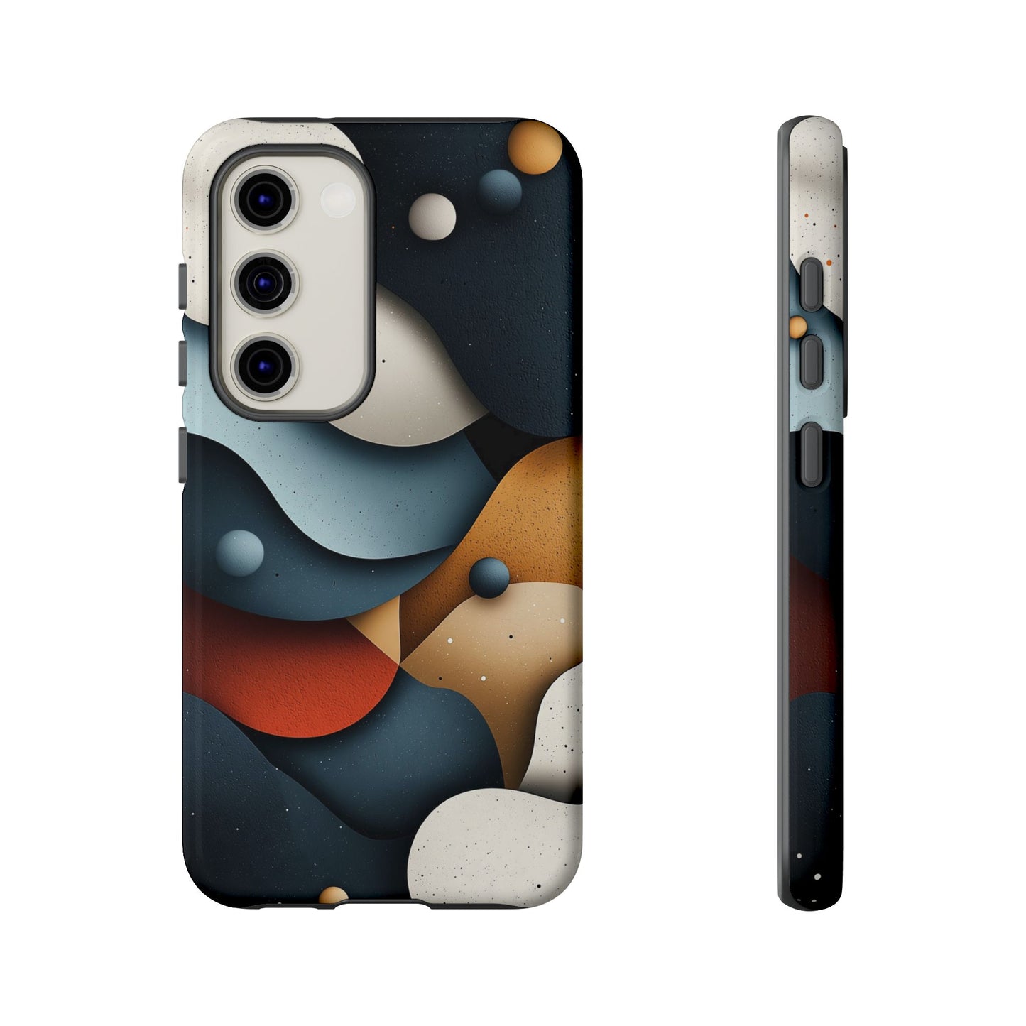 Cosmic Flow – Textured Abstract Phone Case for iPhone, Samsung & Pixel