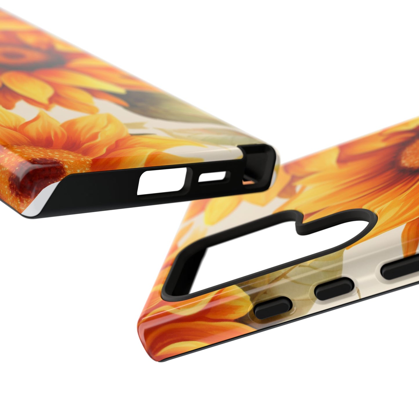 Golden Sunflower Glow Mobile Case – Radiant & Elegant
