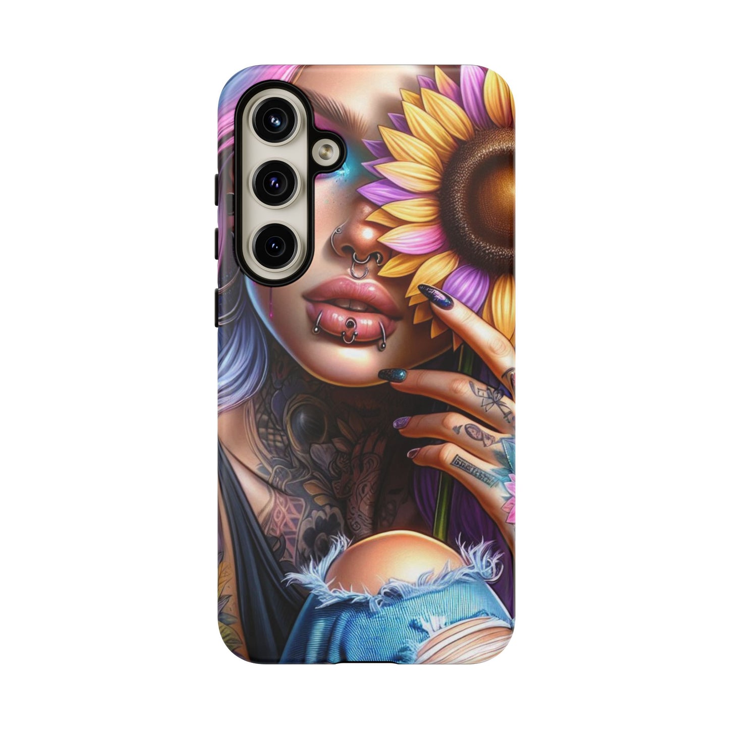 Sunflower Soul – Vibrant Ink & Cosmic Beauty Mobile Cover