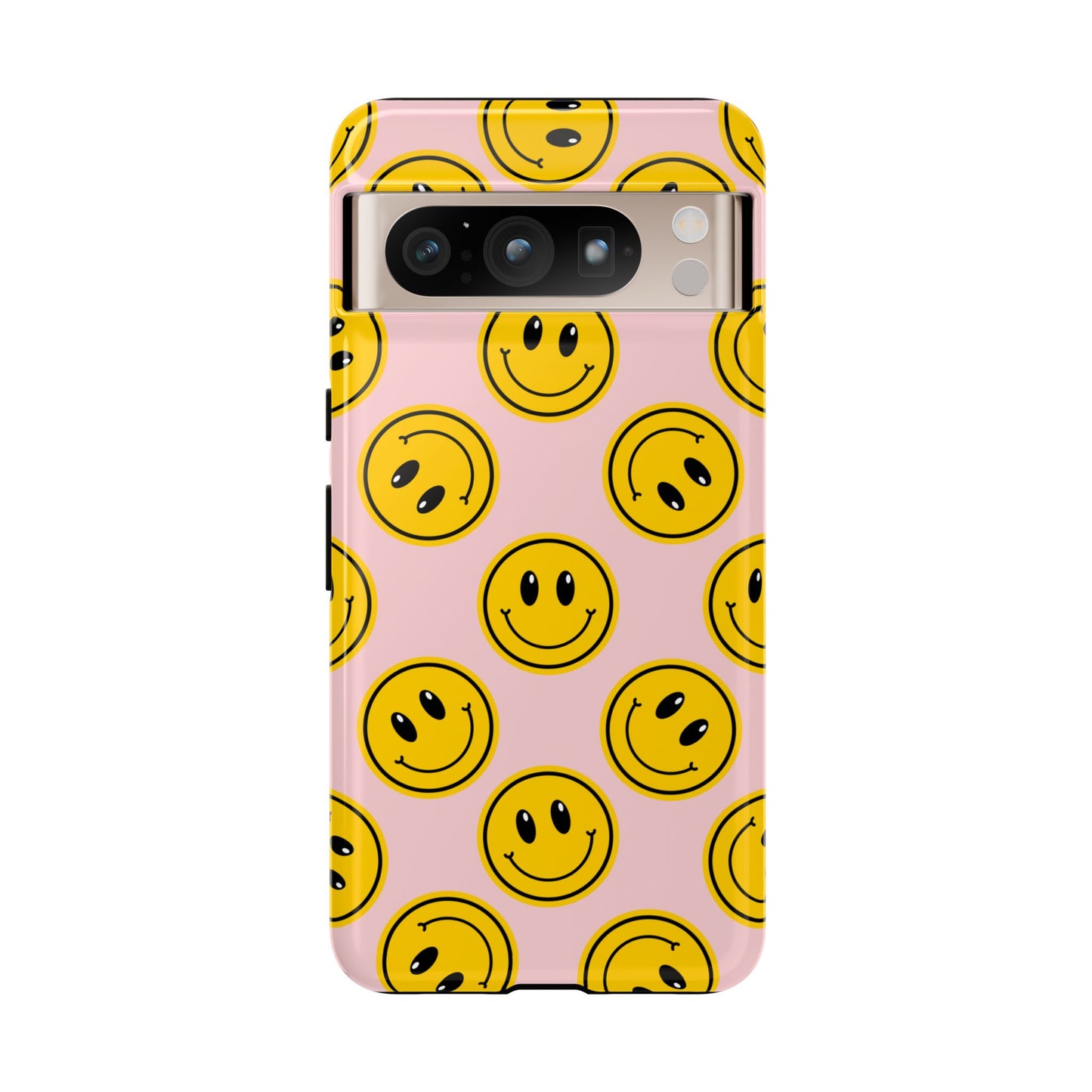 Retro Smiley Face Phone Case – Vintage Aesthetic Cover for iPhone, Samsung & Google Pixel