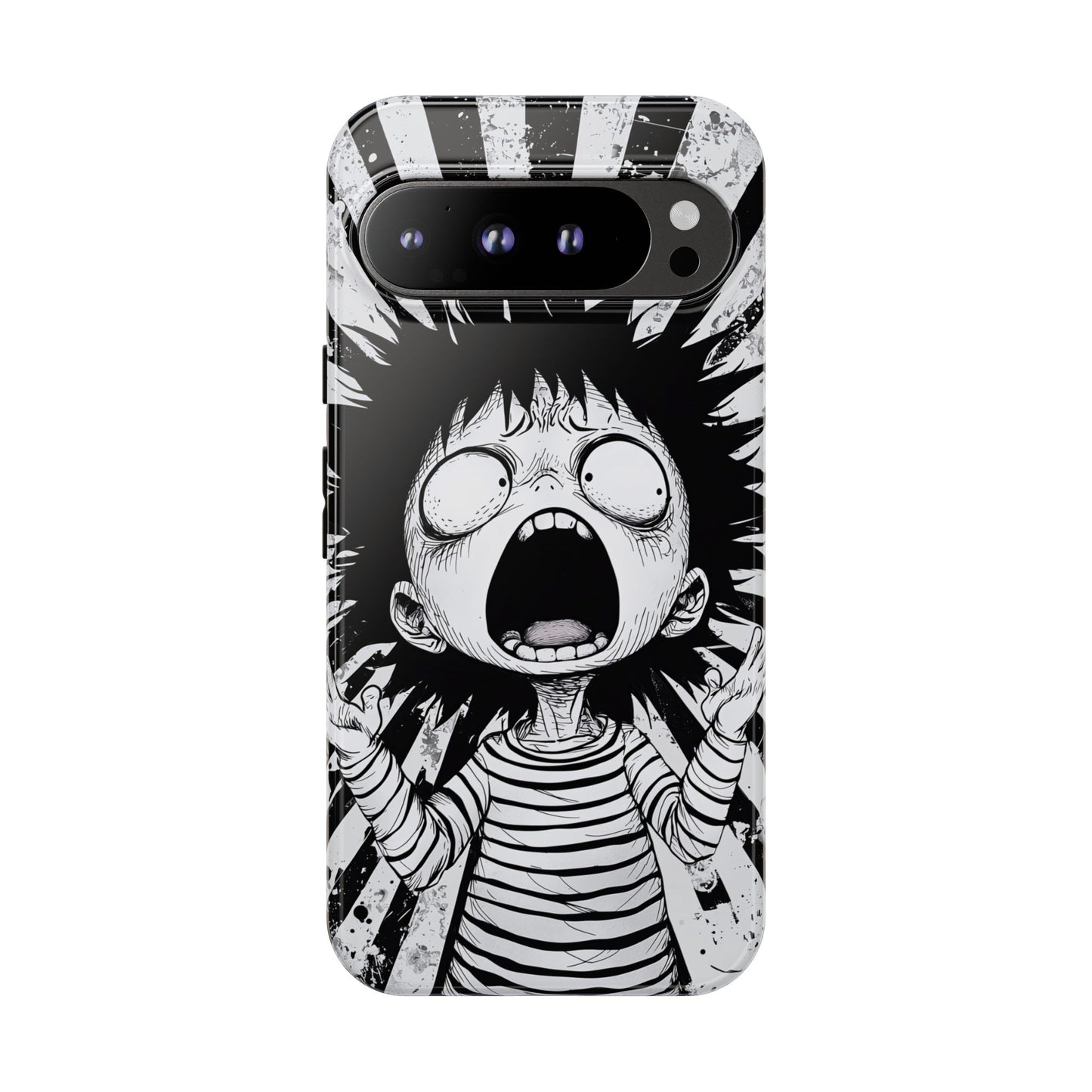 Maximum Panic Mode | Scream Kid Art Phone Case for iPhone, Samsung & Pixel