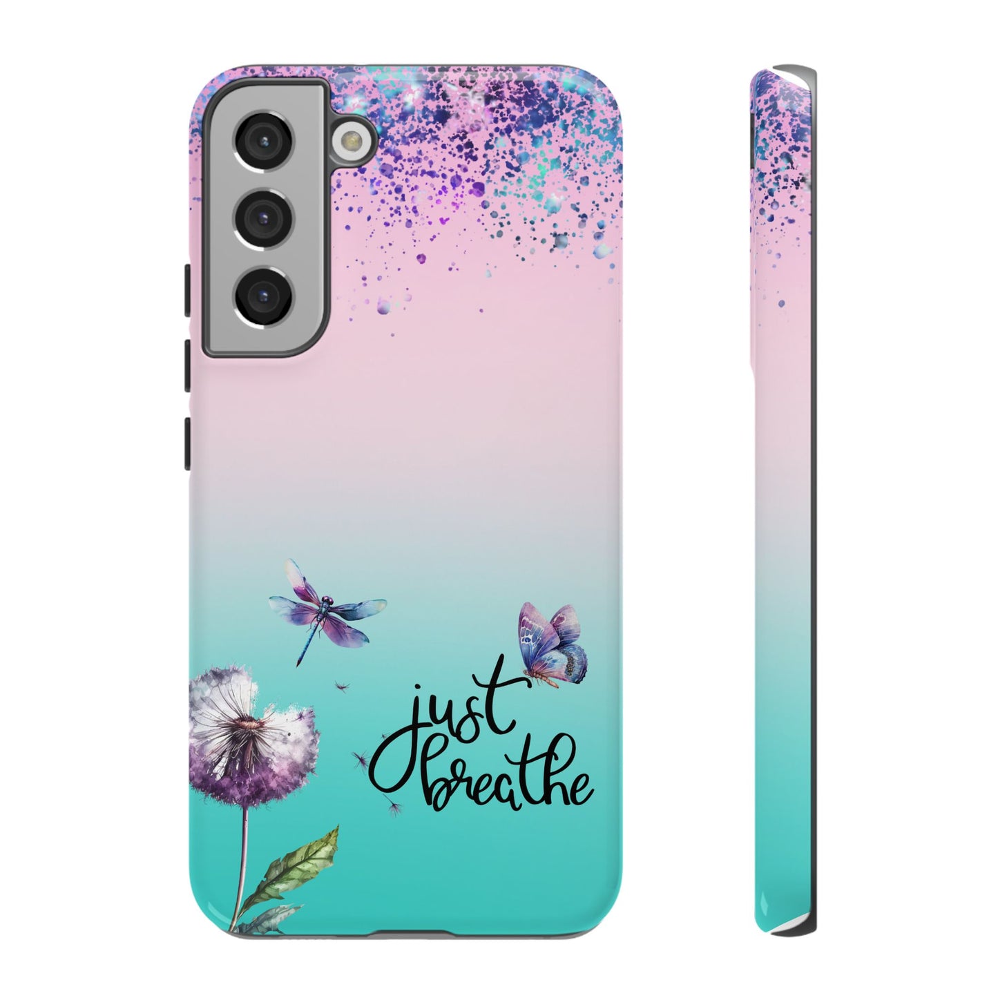 Just Breathe Phone Case - Aesthetic Minimalist Cover for iPhone, Samsung & Google Pixel
