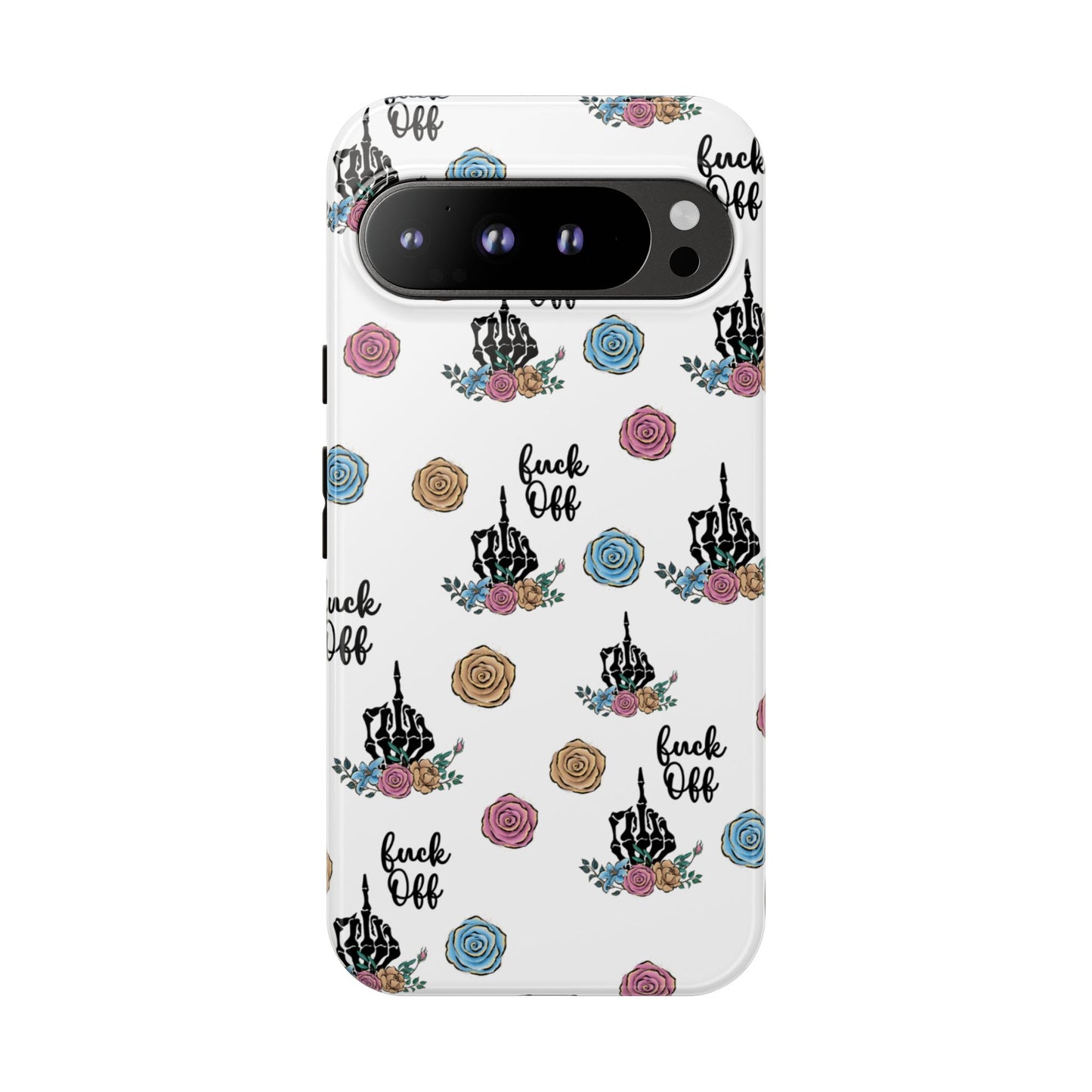 Skeleton Hand Middle Finger Phone Case β Badass Gothic Cover for iPhone, Samsung & Google Pixel