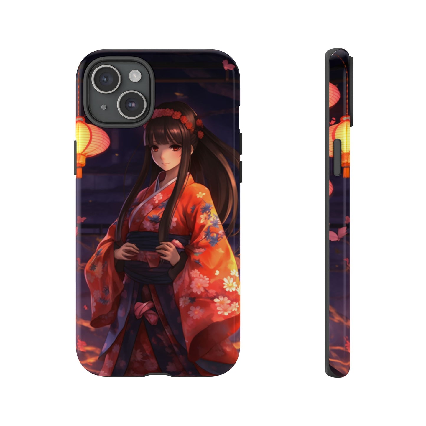 Anime Girl Phone Case - Cute Aesthetic Cover for iPhone, Samsung & Google Pixel, Girly Phone Case, Kawaii Phone Case, Anime Lover Gift
