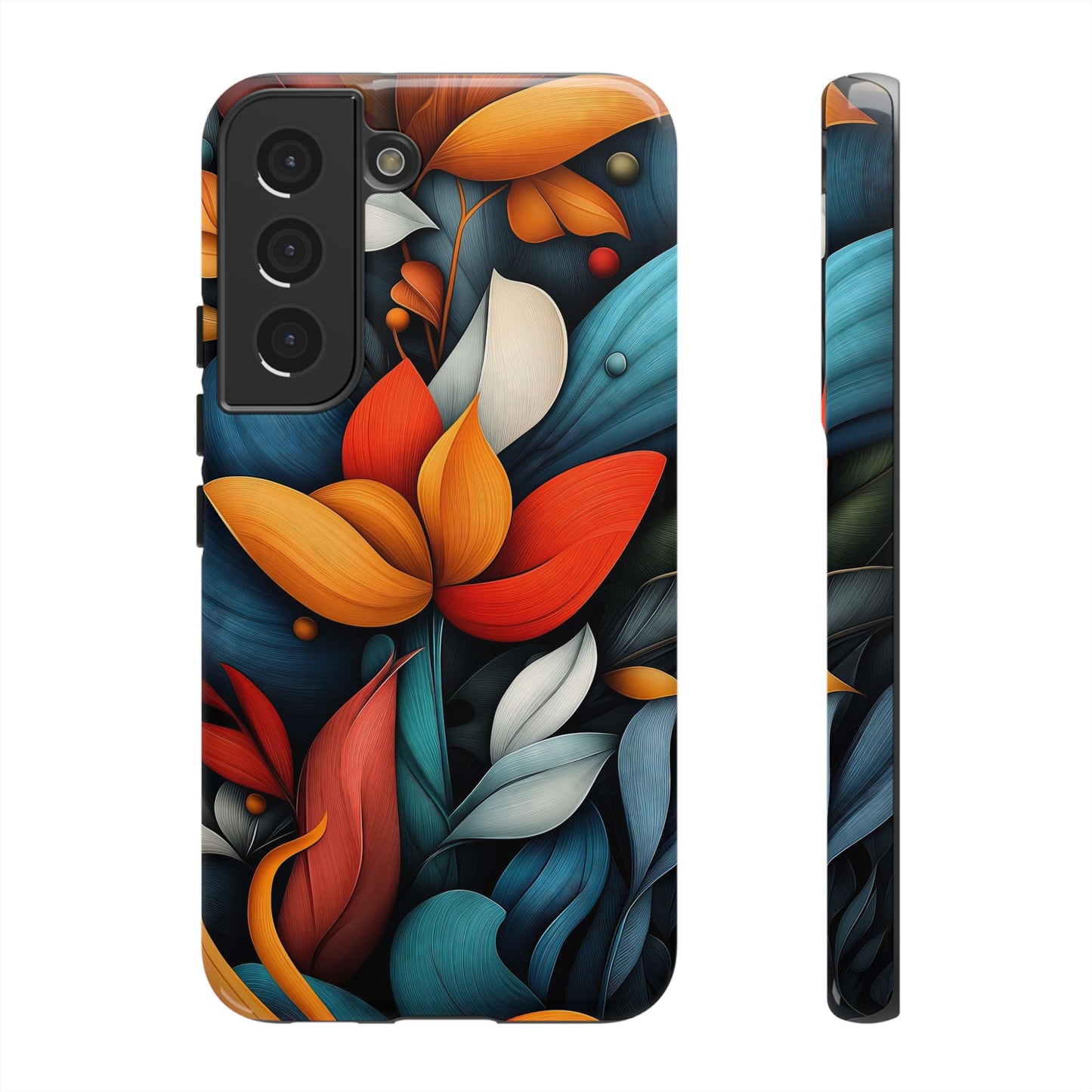 Velvet Bloom – Elegant Floral Art Phone Case for iPhone, Pixel & Samsung