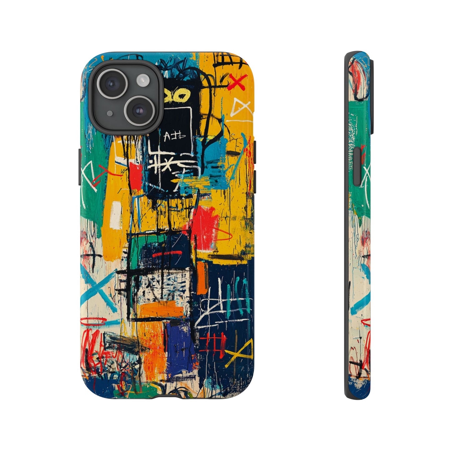 Basquiat Phone Case – Urban Street Art Design - iPhone, Samsung & Google Pixel Cover - Artistic Painting Case, Art Lover Gift