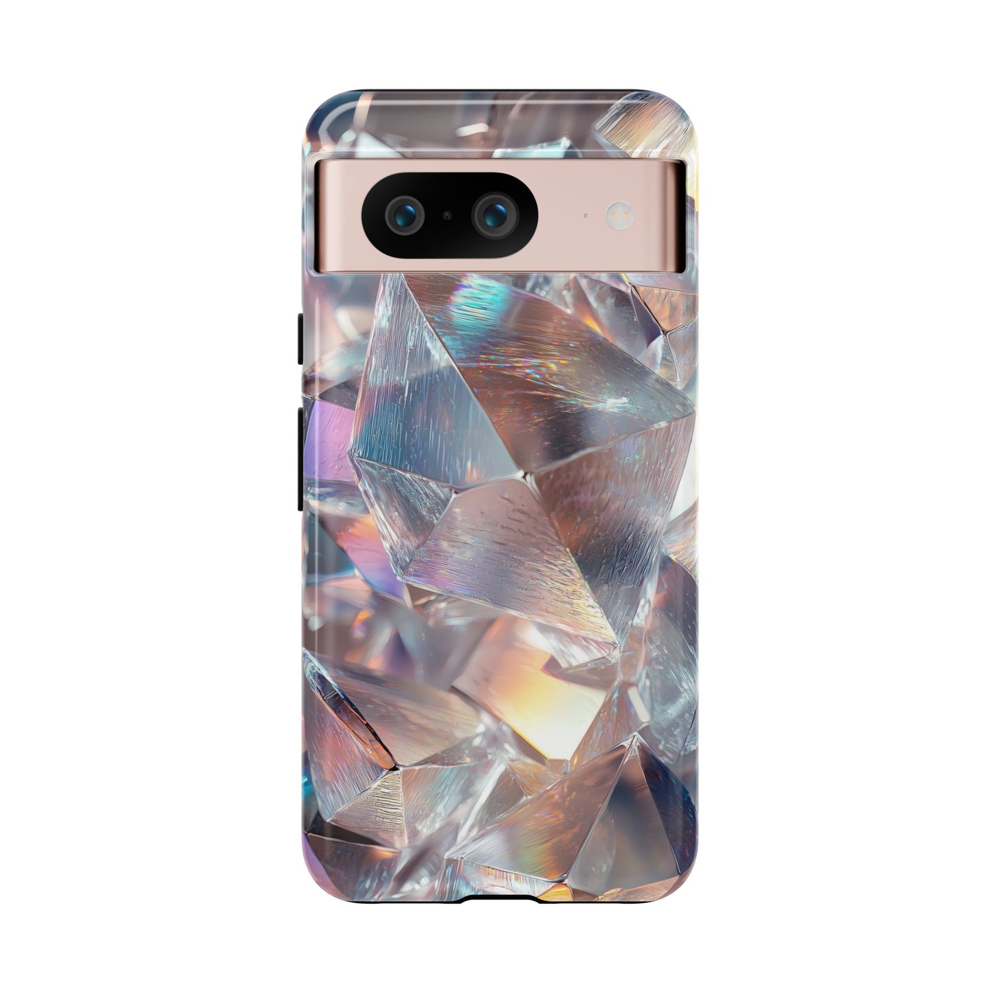 Iridescent Crystal Matching Couple Phone Case – Shimmer & Shine for iPhone, Samsung & Google Pixel