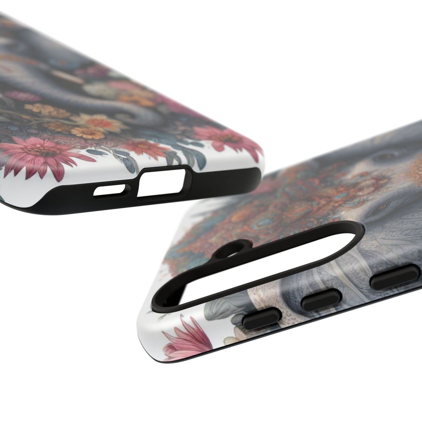 Regal Ornate Elephant Mobile Cover – Majestic Bohemian Art
