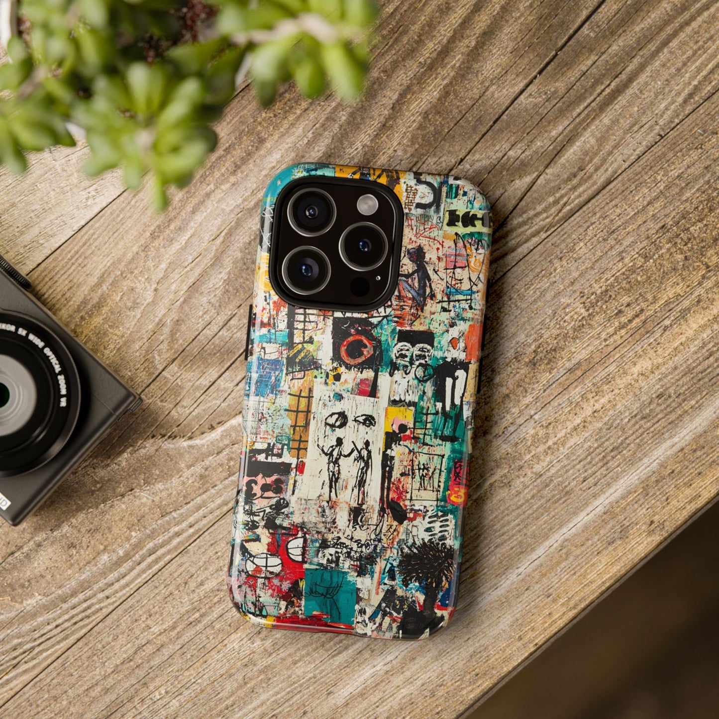 Basquiat Phone Cover – Artistic Modern Graffiti Style - iPhone, Samsung & Google Pixel Cover - Artistic Painting Case, Art Lover Gift