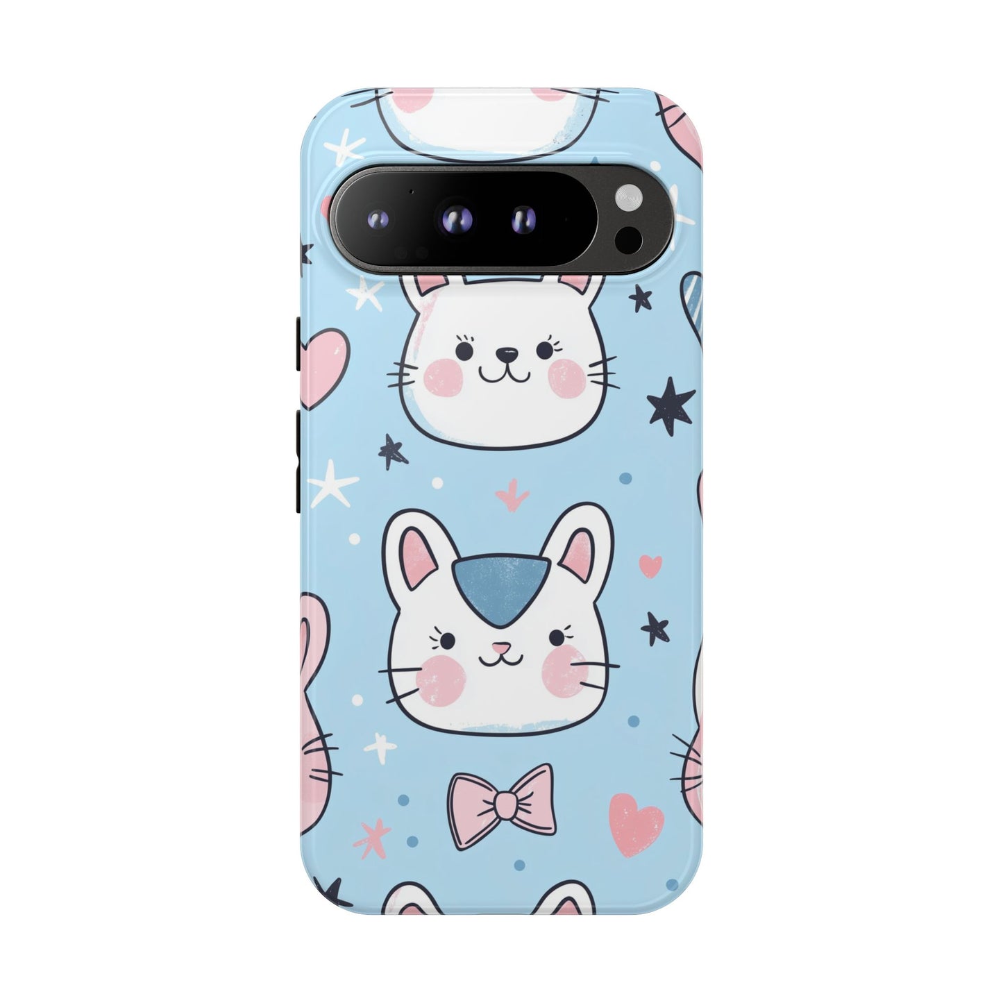 Kawaii Kitty Love Anime Phone Case for iPhone, Samsung, Google Pixel