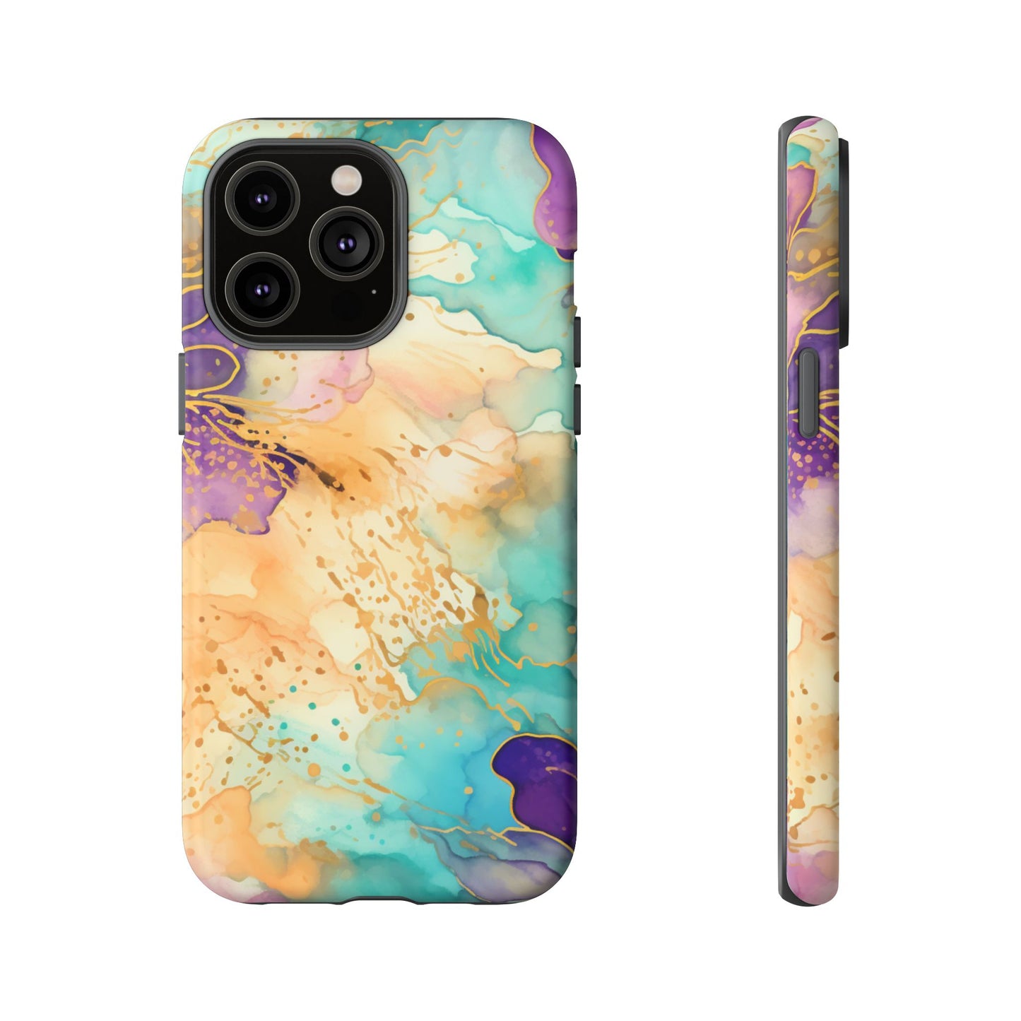 Golden Aura Abstract Watercolor Mobile Case