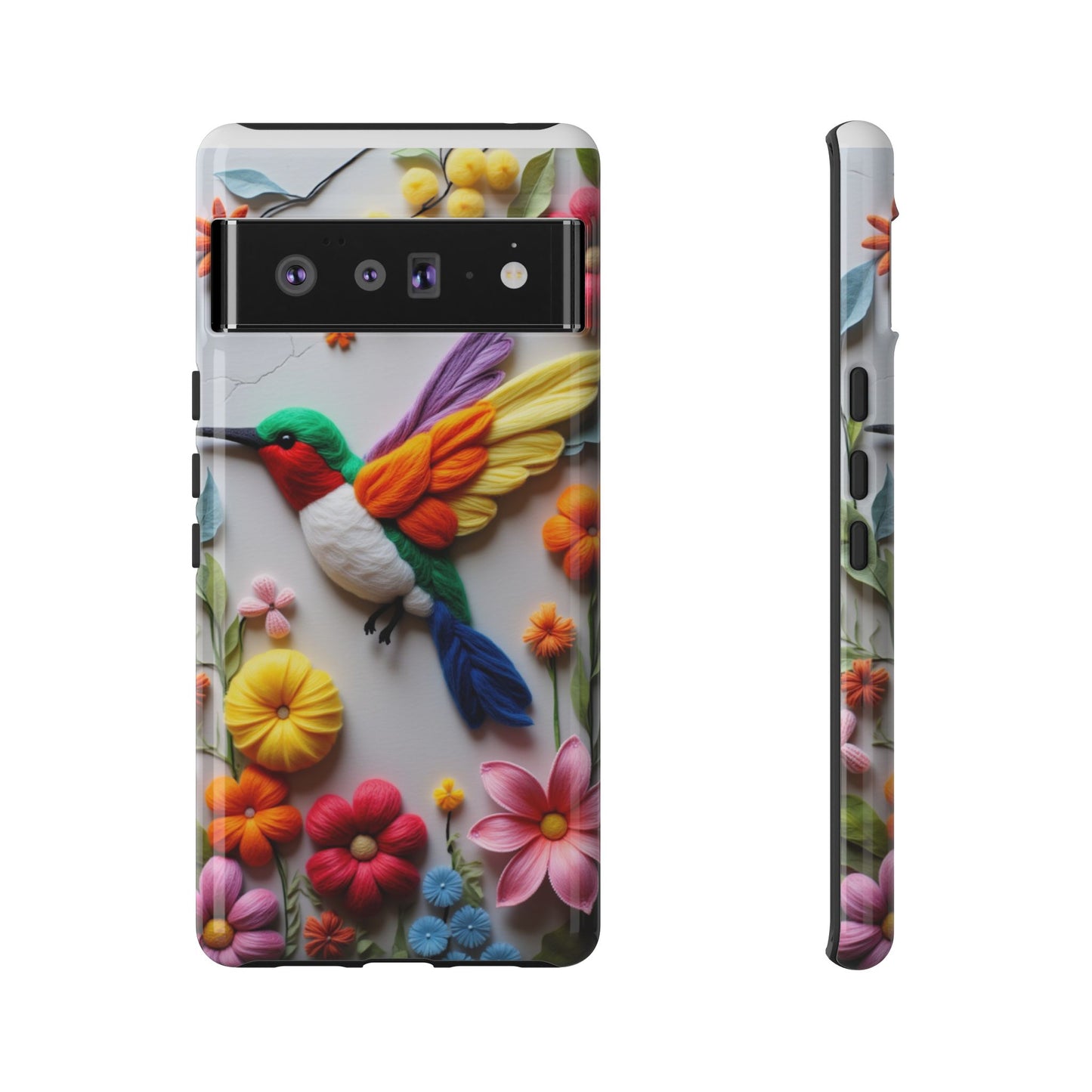 Elegant Hummingbird with Floral Mosaic Design | Nature's Artistic Vibes | Pixel 8 pro