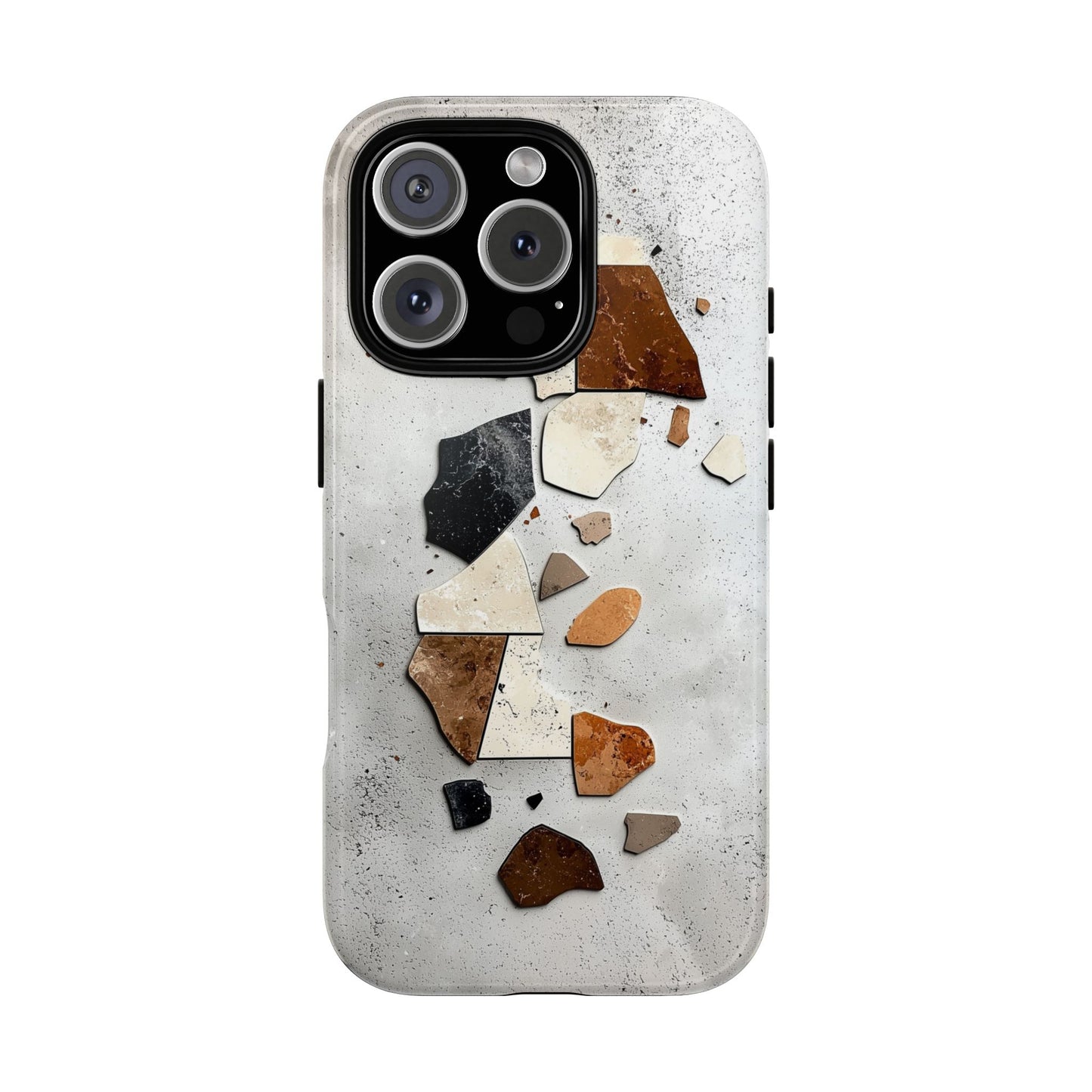 Modern Terrazzo Fragments Phone Case β Earthy & Minimalist for iPhone, google Pixel & Samsung