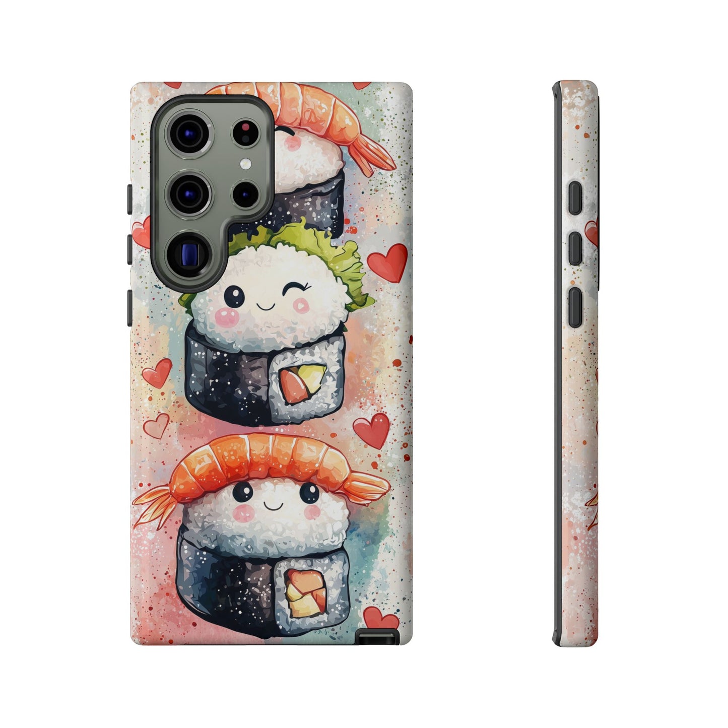 Sweet Sushi Trio - Anime Phone Case Cover for iPhone, Samsung, Google Pixel