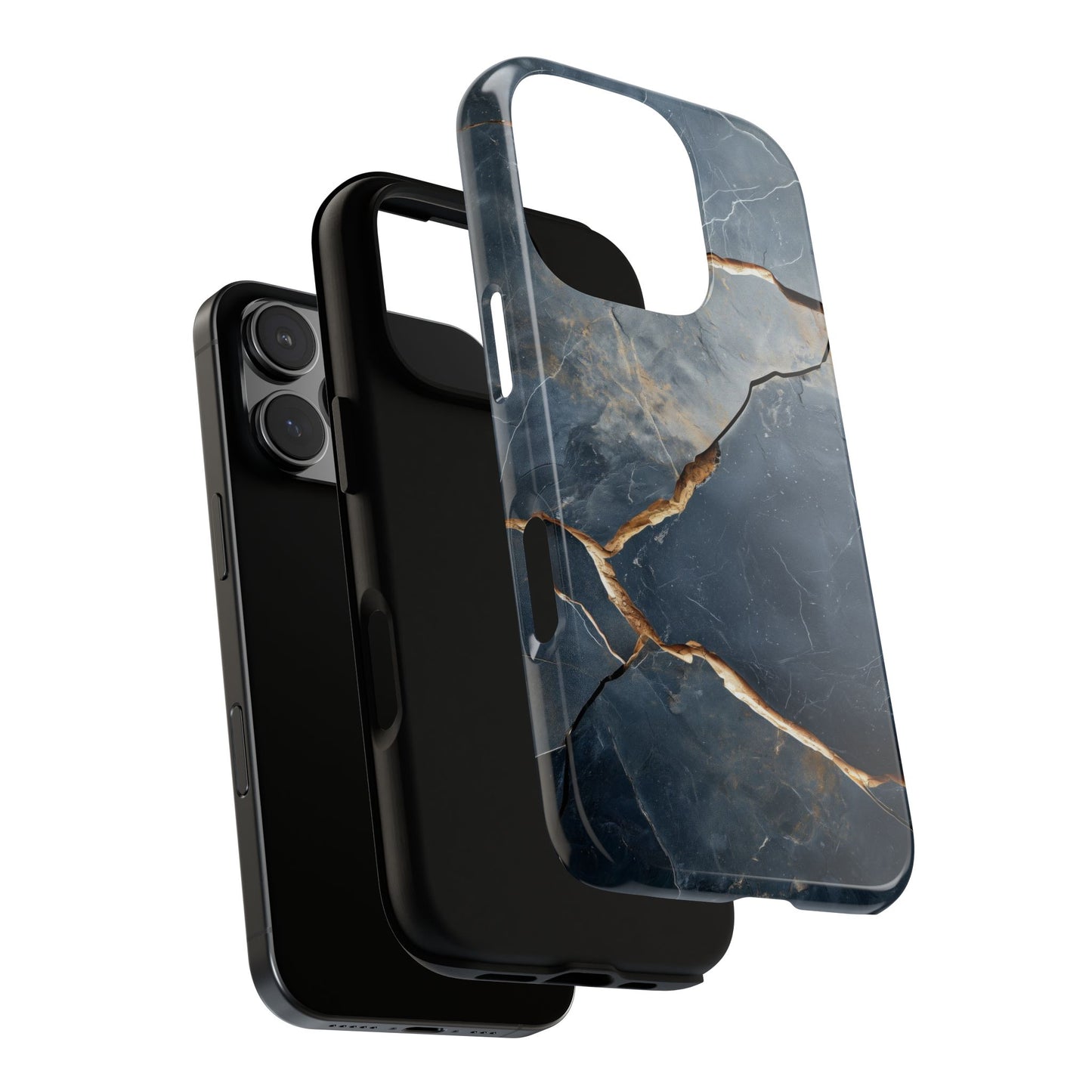 Cracked Marble Stone Phone Case for iPhone, Samsung & Google Pixel